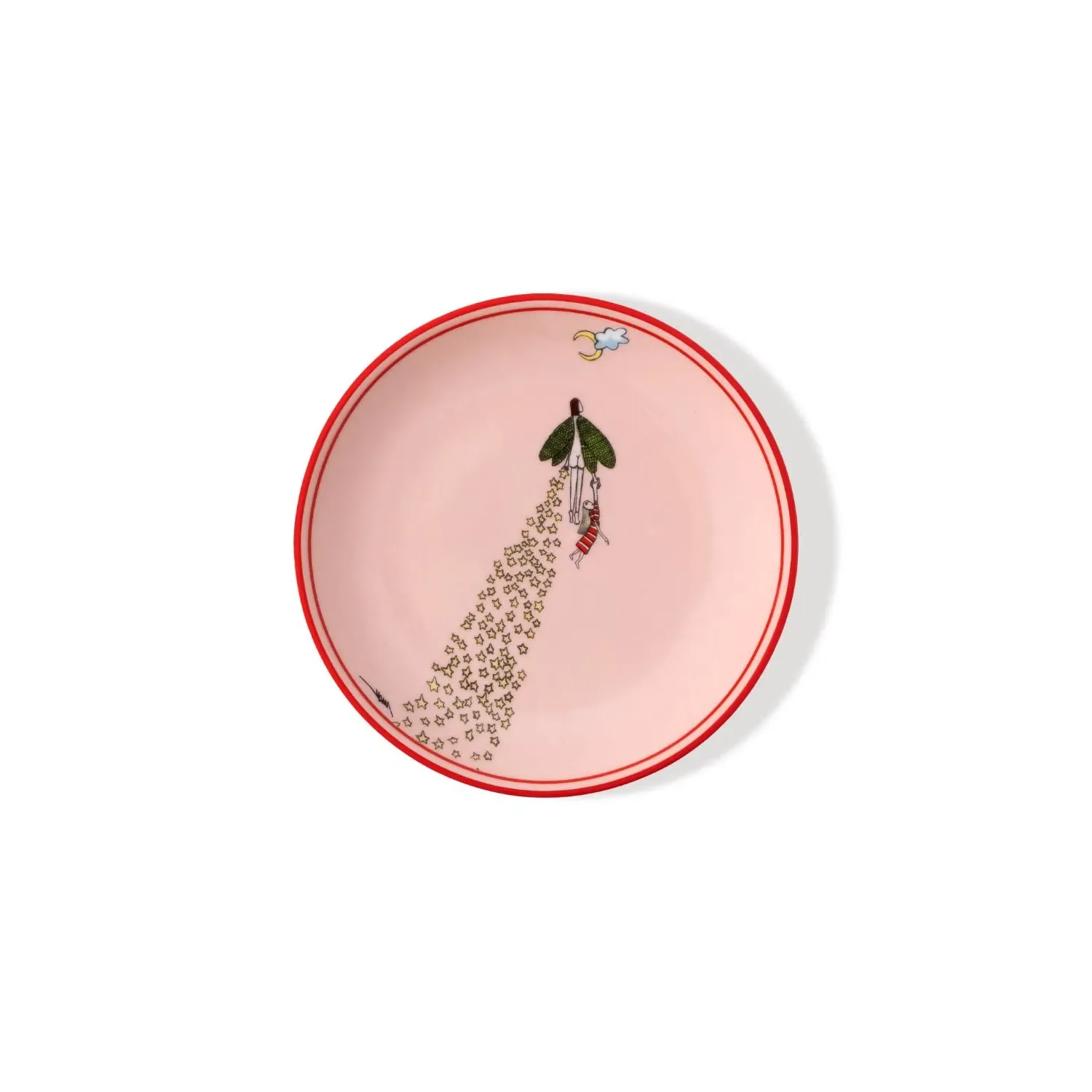 I Believe In Good Collection Appetizer Plate - Pink, Porcelain