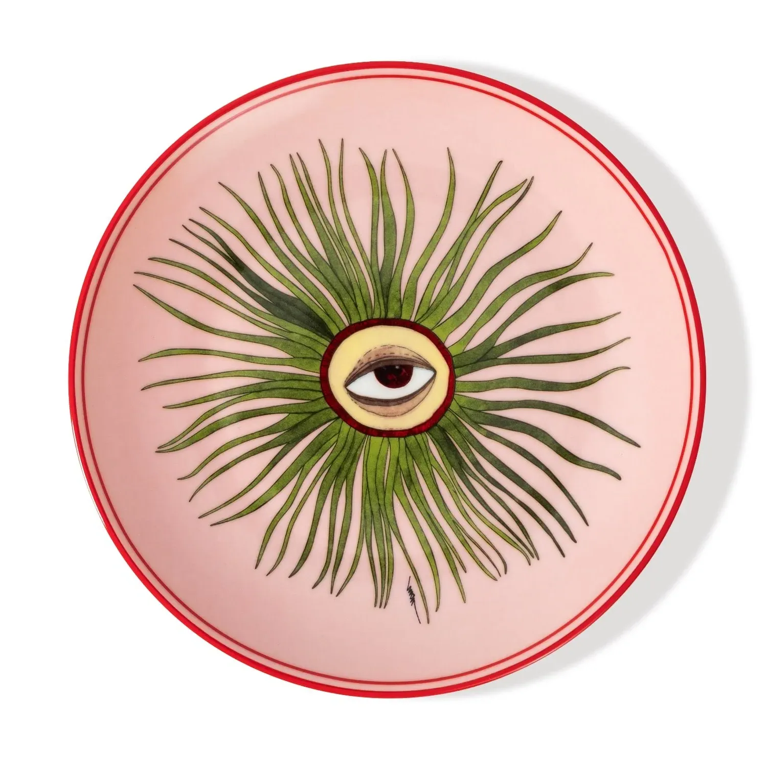 I Believe In Good Collection Dessert Plate - Pink, Porcelain