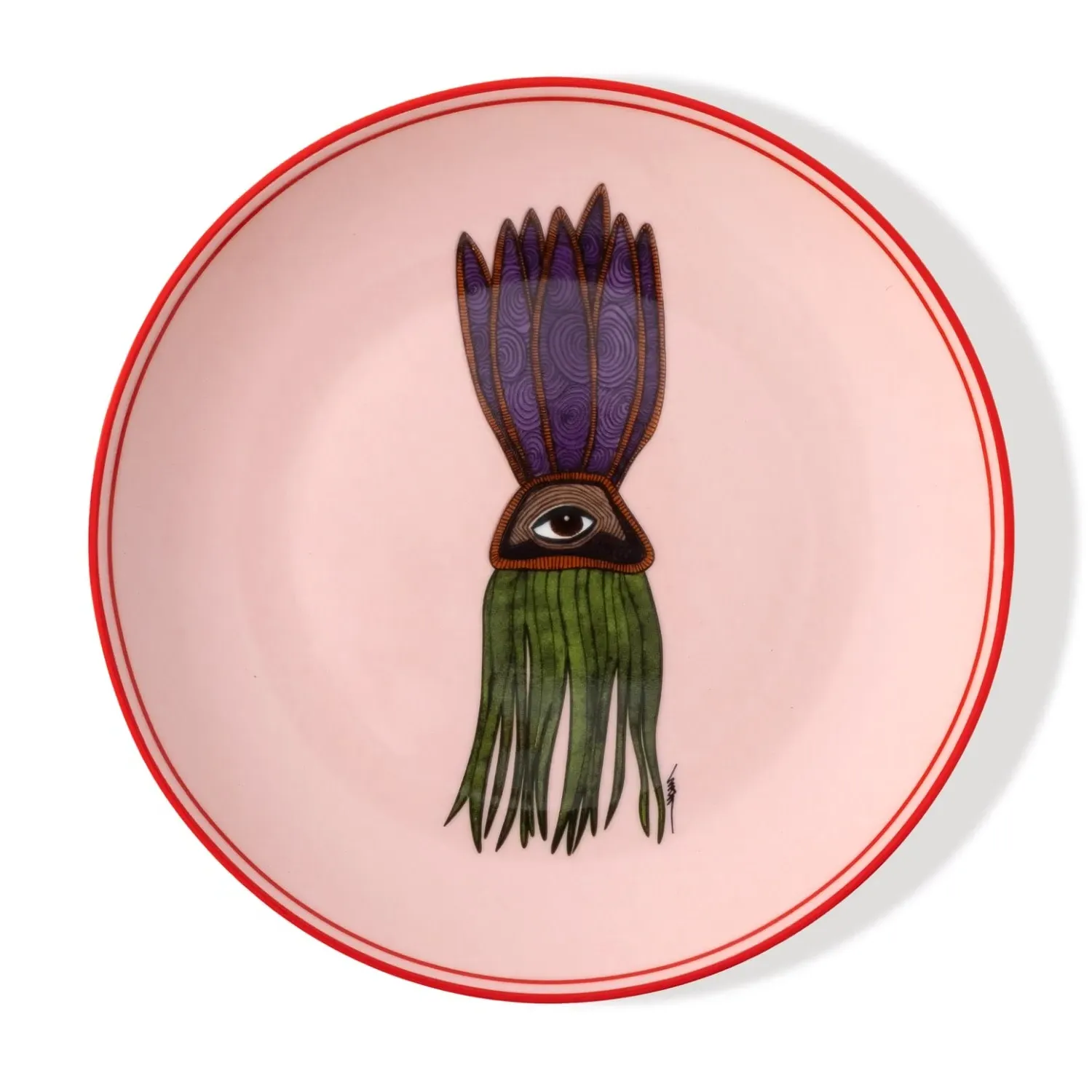 I Believe In Good Collection Dessert Plate - Pink, Porcelain