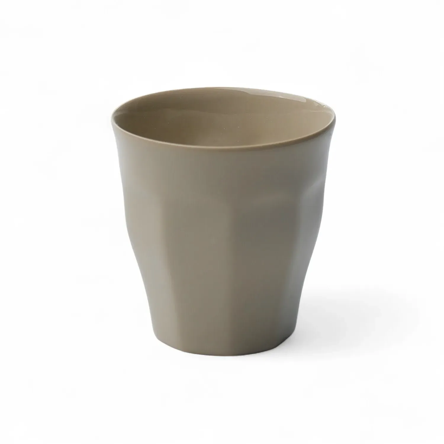 Aya Beige Handcrafted Porcelain Cup - Beige image