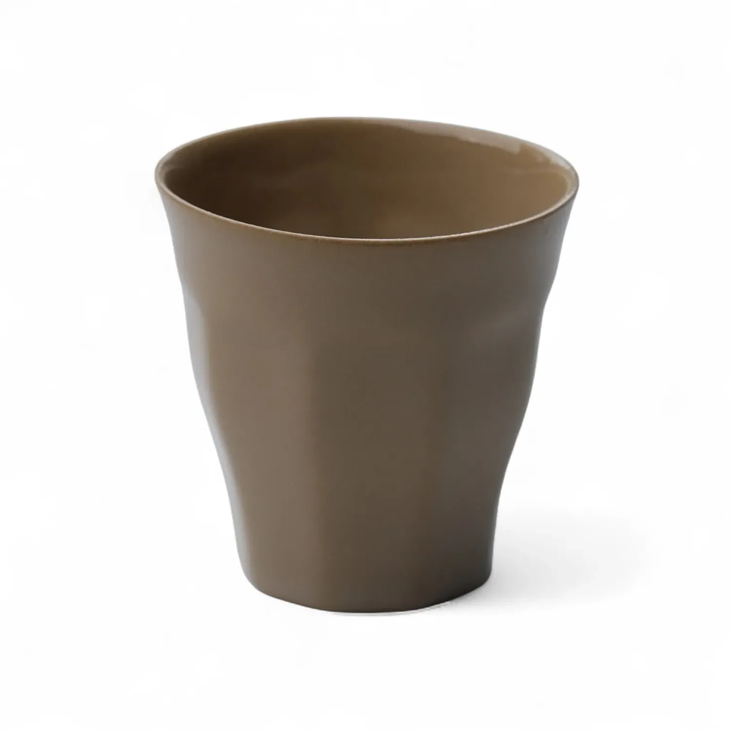 Aya Tobacco Handcrafted Porcelain Cup - Brown