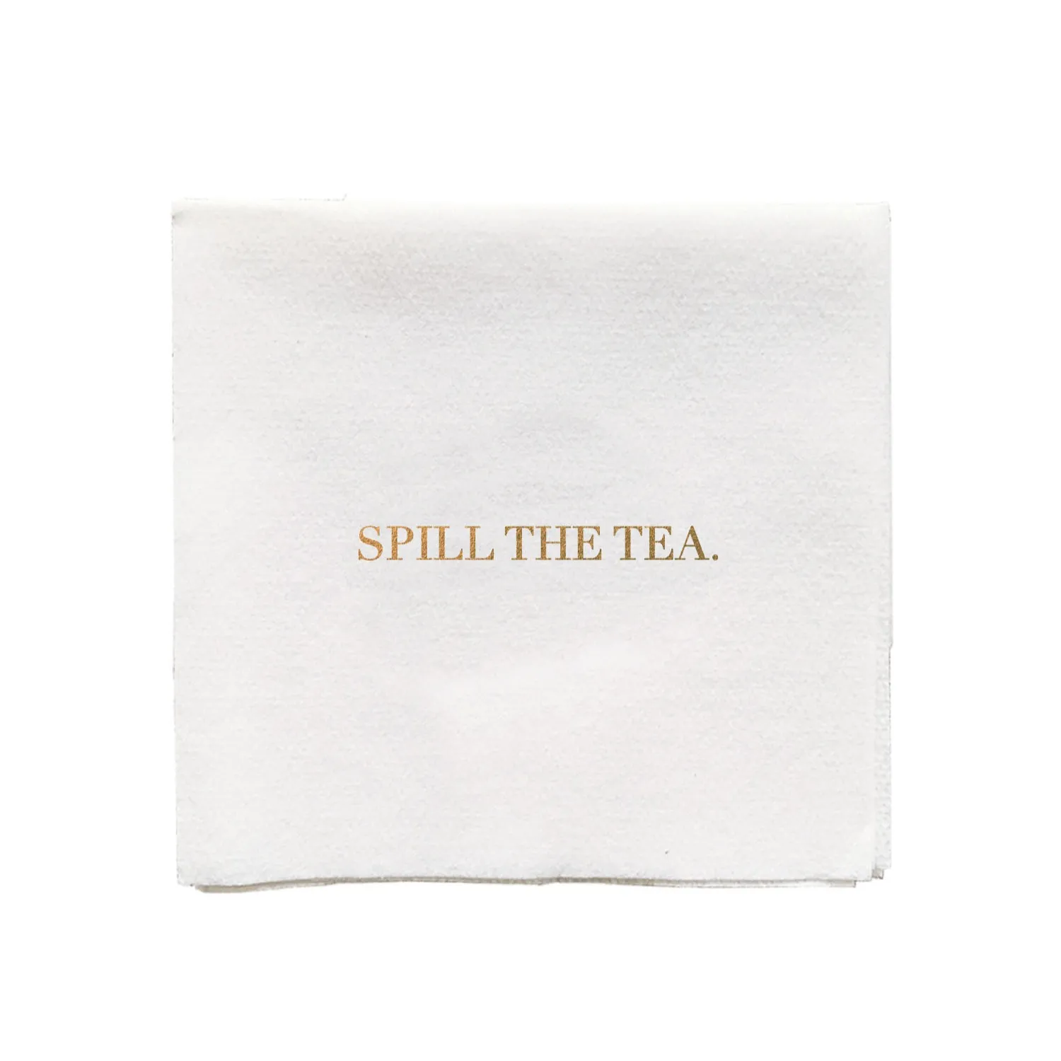 Spill The Tea Beverage Napkins - White image
