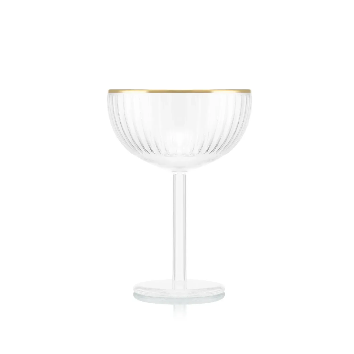 Douro Double Wall Champagne Coupe Glass Set - White image