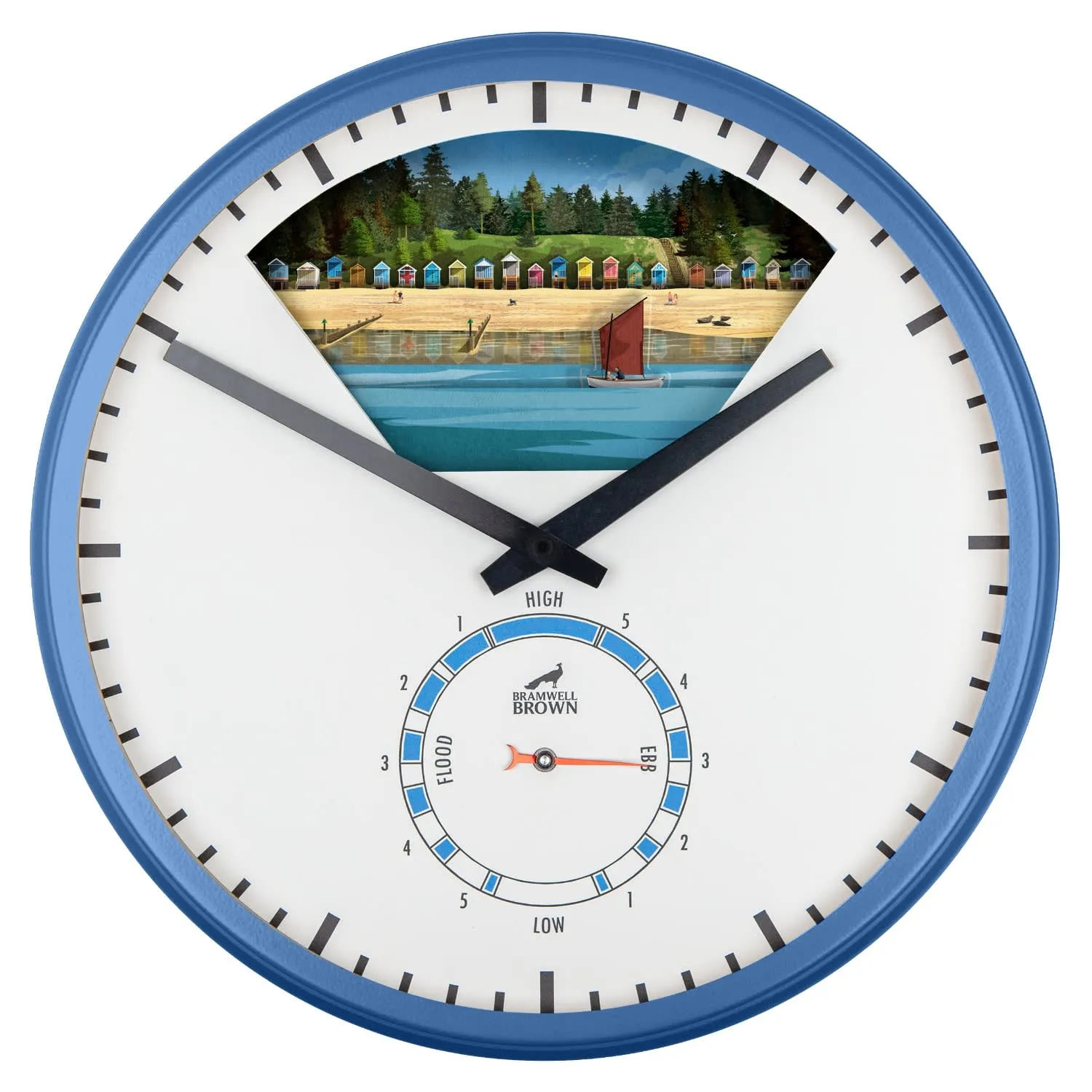 Wells-Next-The-Sea Norfolk Limited Edition Tide Clock - Blue