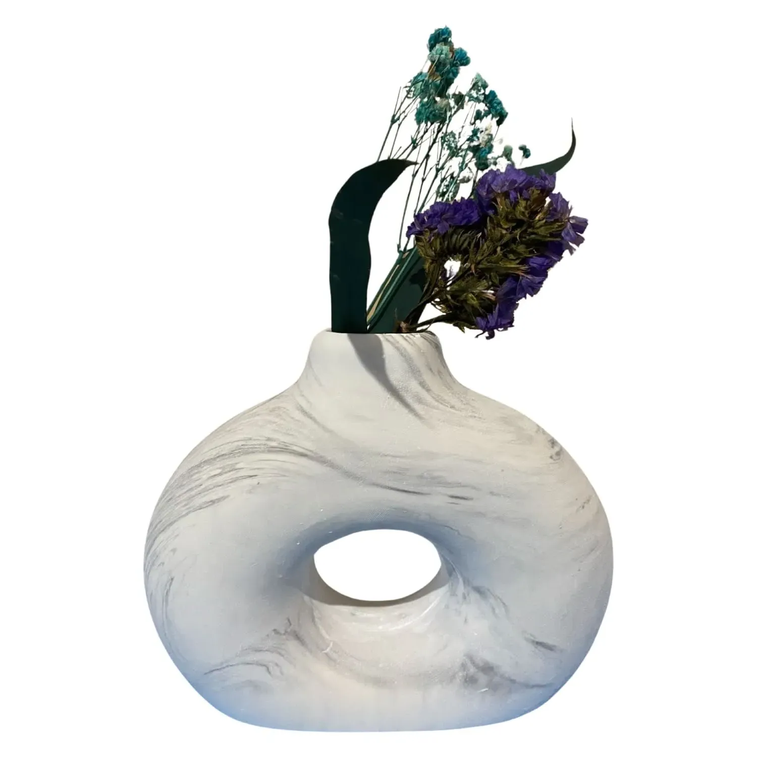Doughnut Vases - White