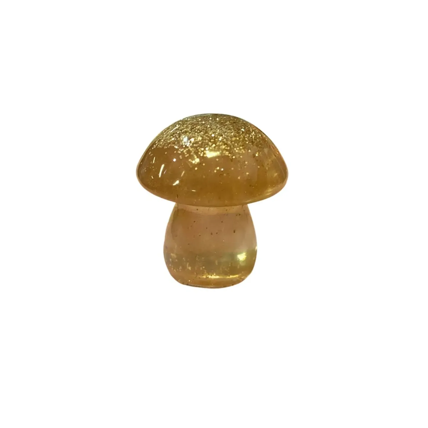 Mini Sparkly Mushroom Decor - Gold image
