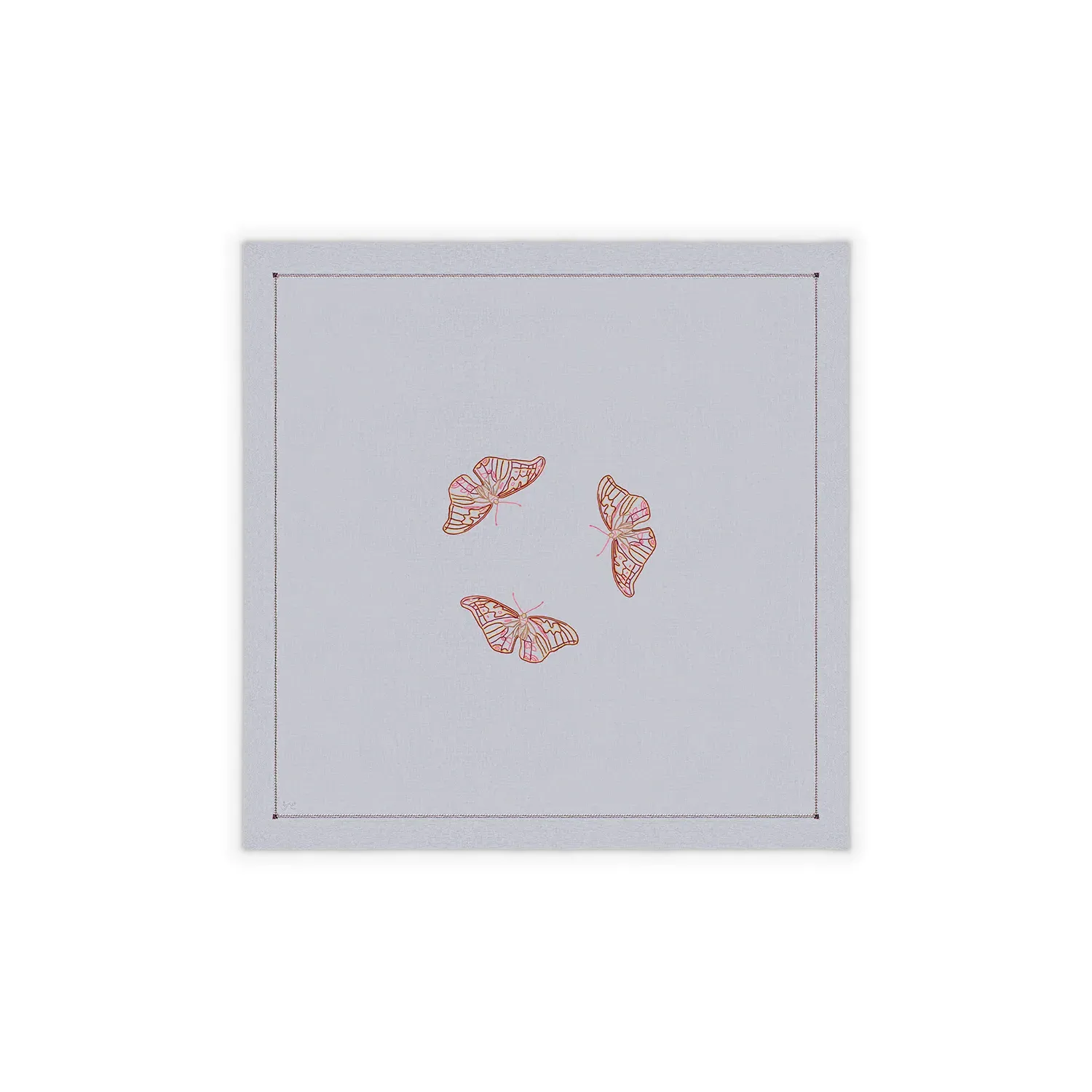 Borboleta Small Tablecloth - Grey, Linen
