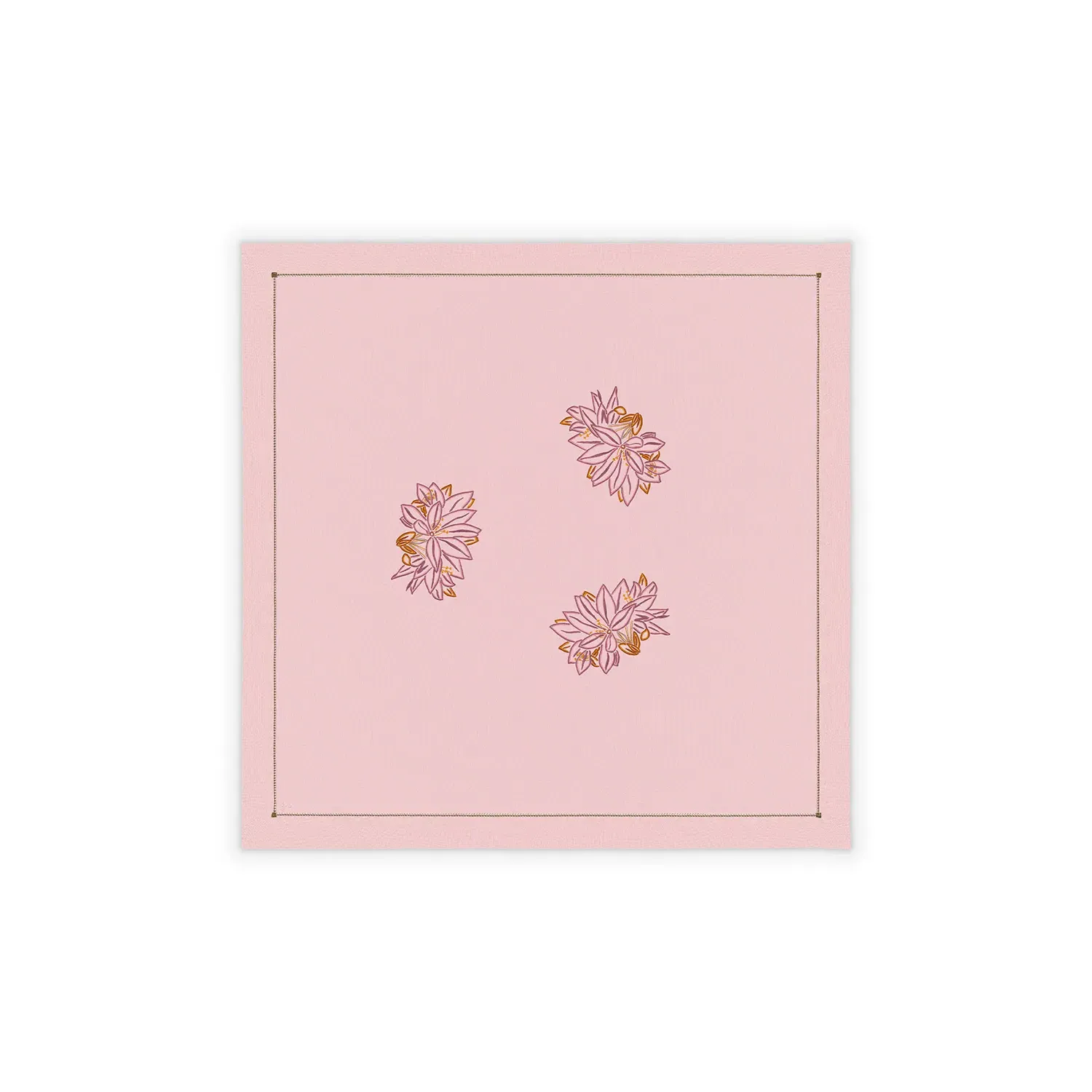 Flor Small Tablecloth - Pink, Linen