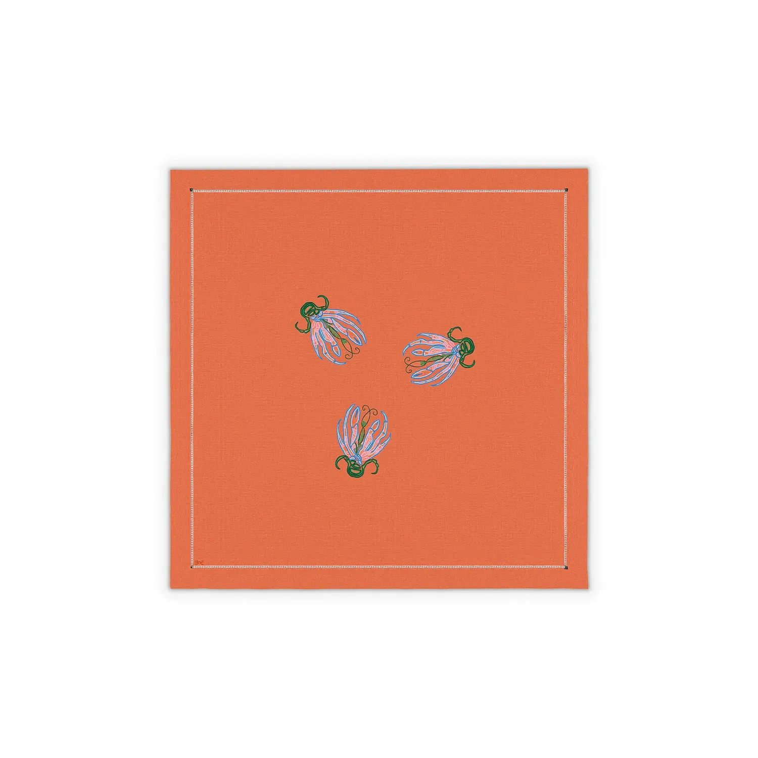 Lagosta Small Tablecloth - Orange, Linen