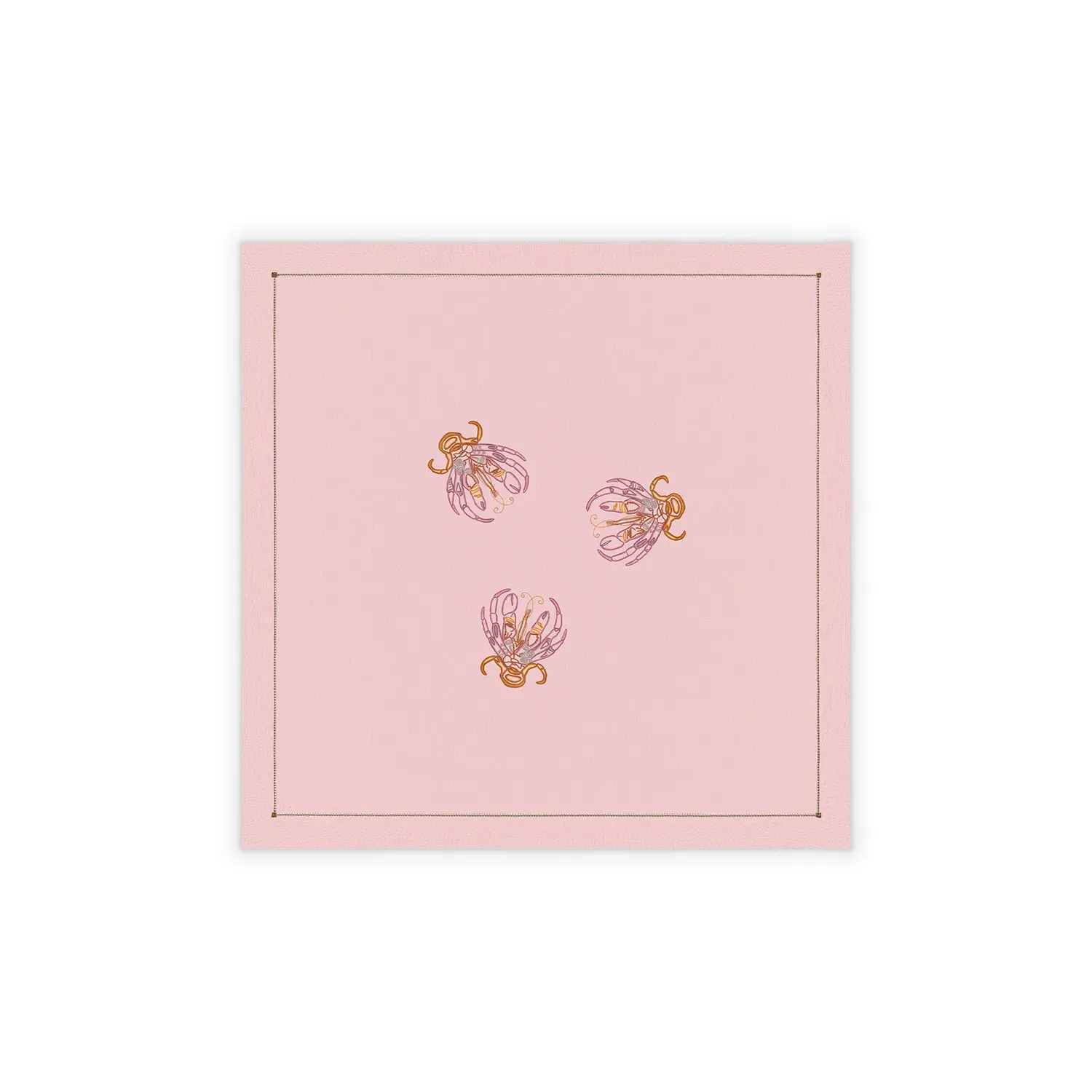 Lagosta Small Tablecloth - Pink, Linen