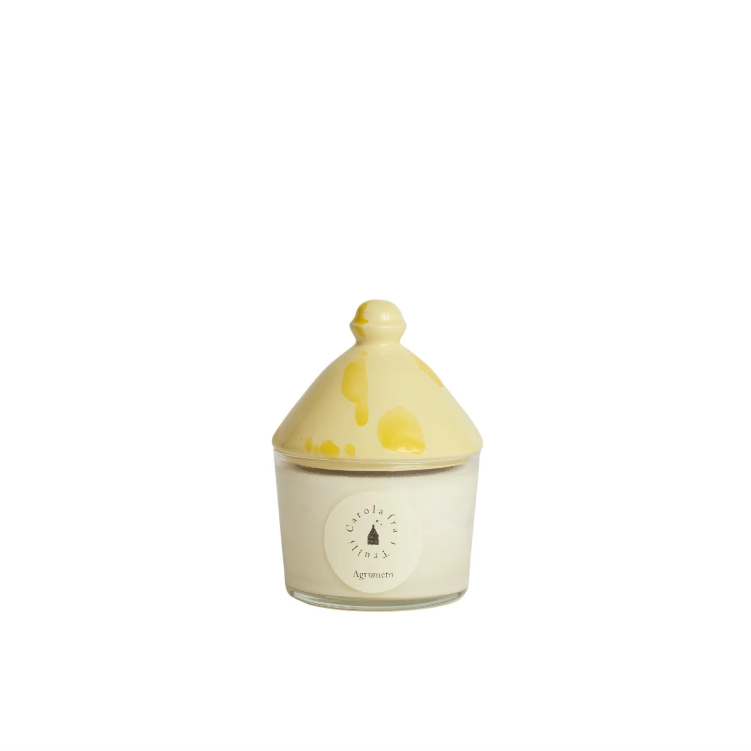 Trullino Scented Soy Wax Candle with Ceramic Lid - Yellow image
