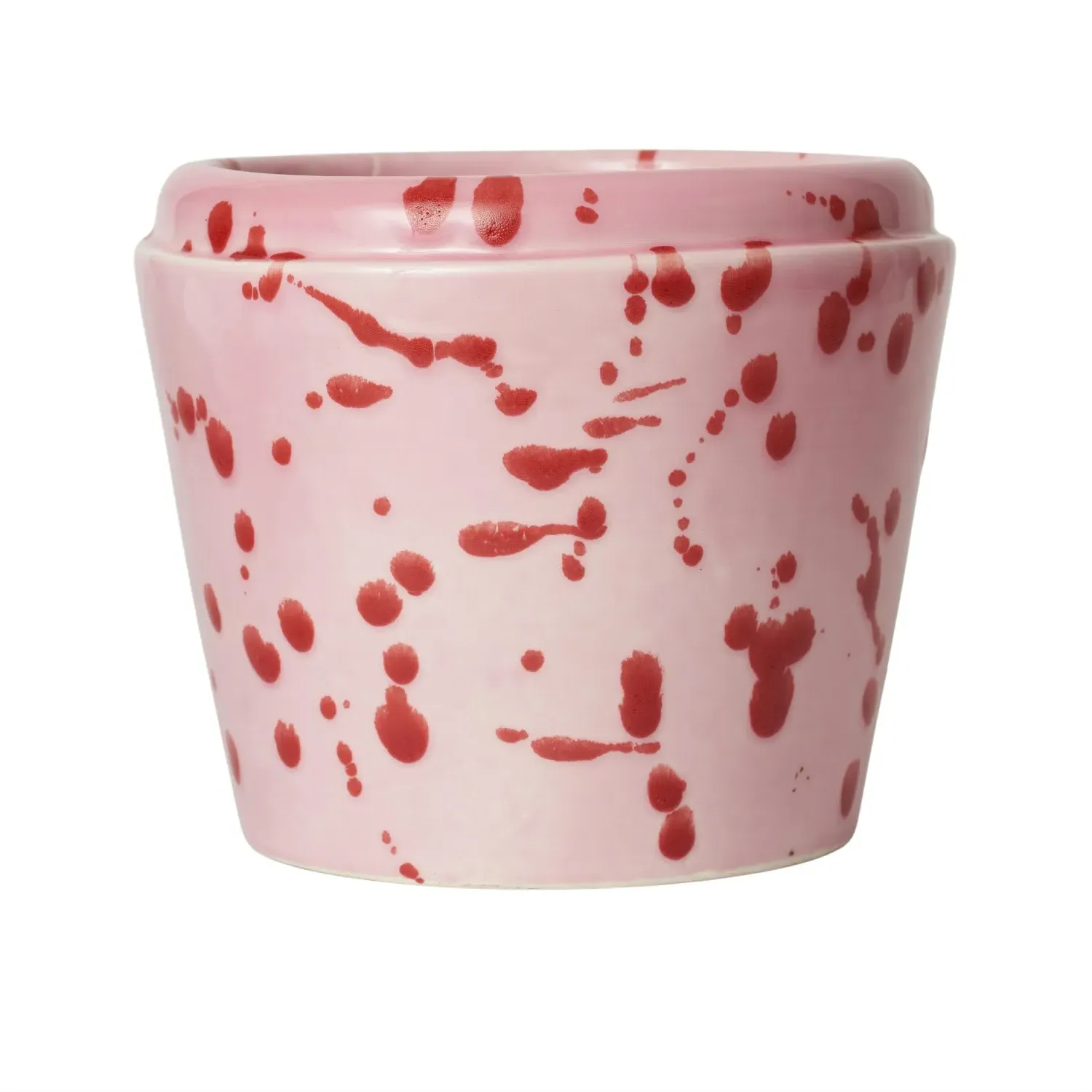 Vaso Large Cachepot Vase - Red, Ceramic