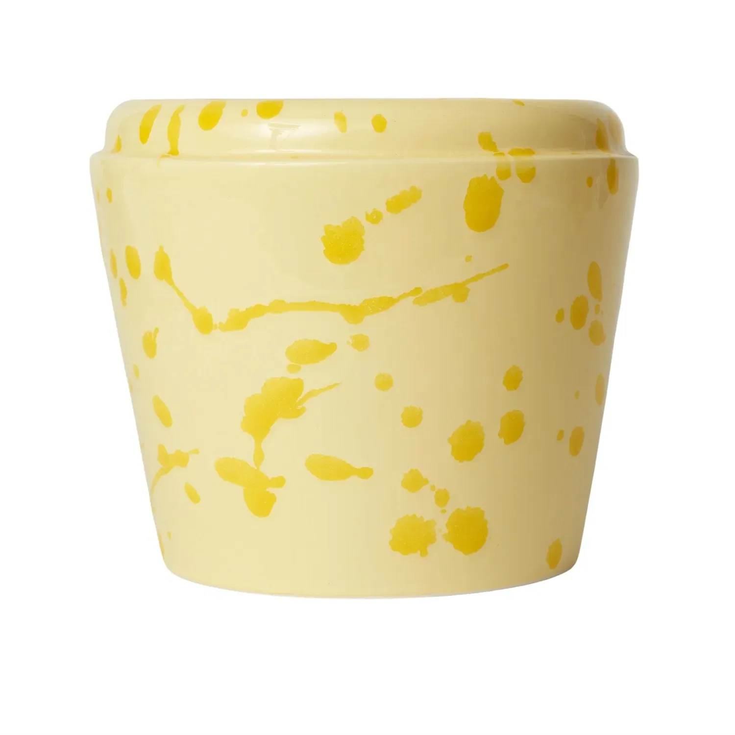 Vaso Large Cachepot Vase - Yellow, Ceramic