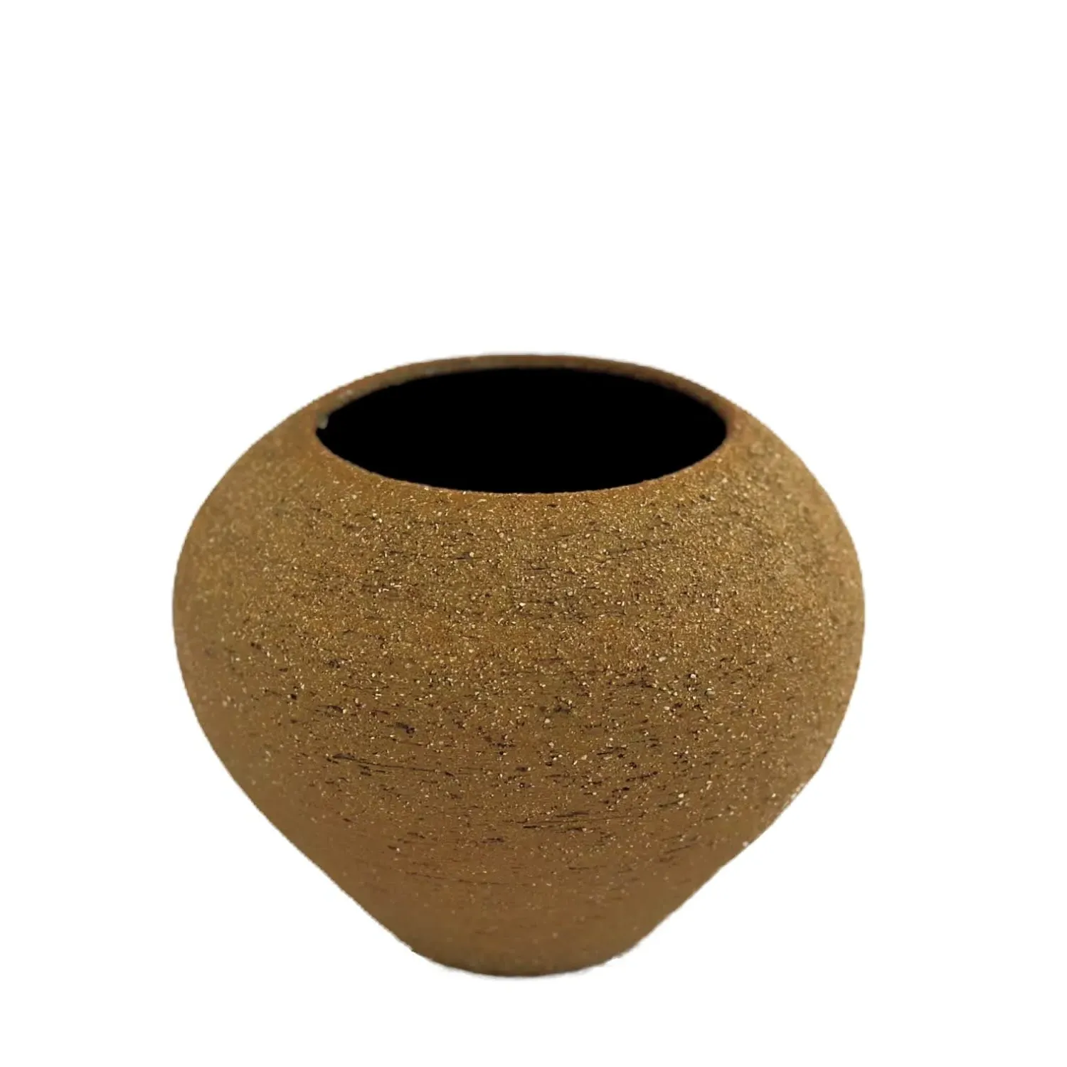Little Moon Jar Vase - Brown, Clay image