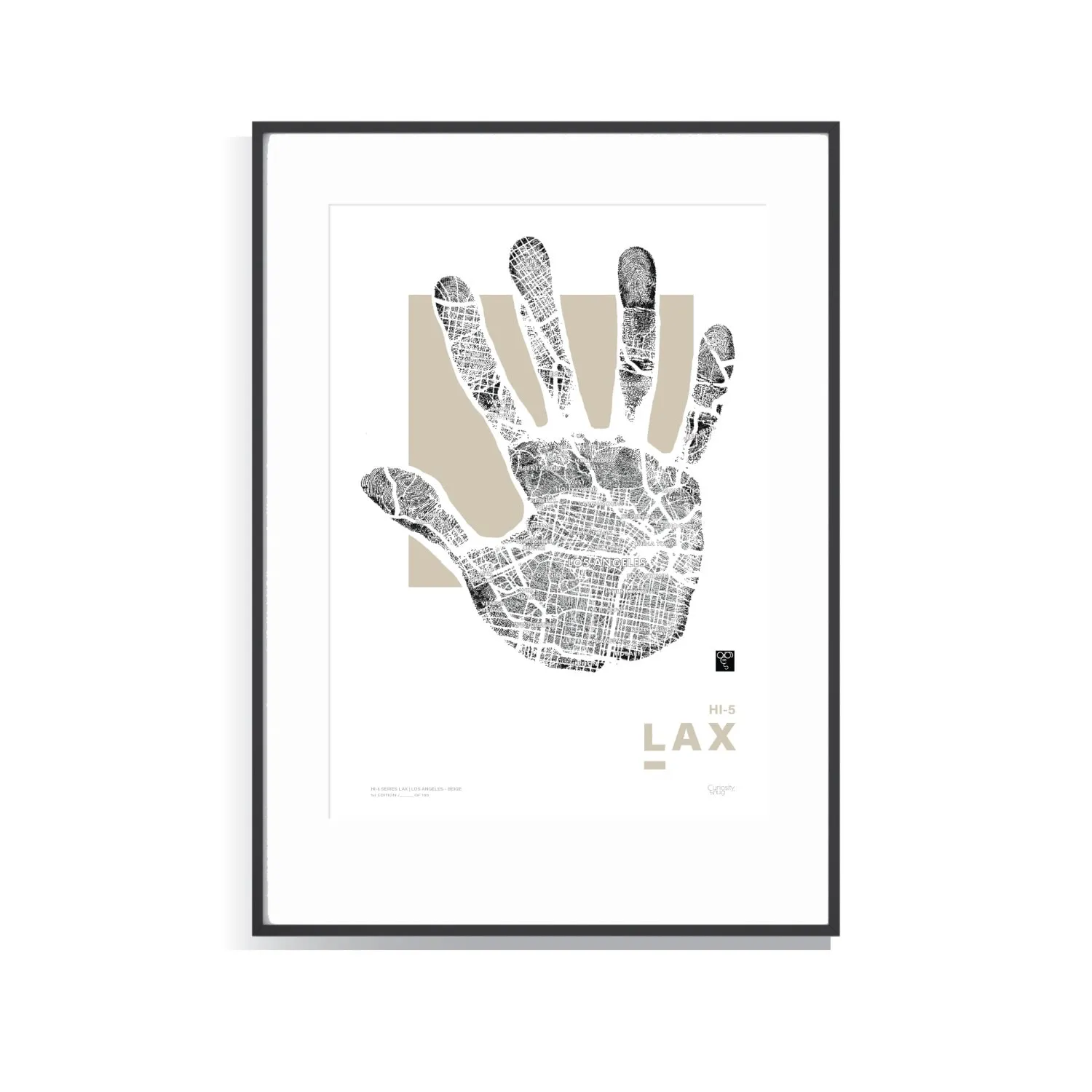 Hi-Five Series Lax A3 Limited Edition Print - Beige image