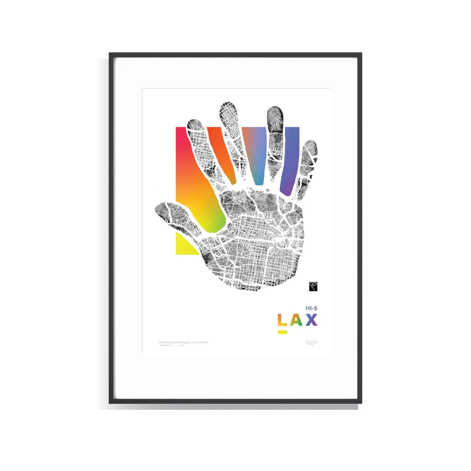 Hi-Five Series Lax A3 Limited Edition Print - Multi-Colour