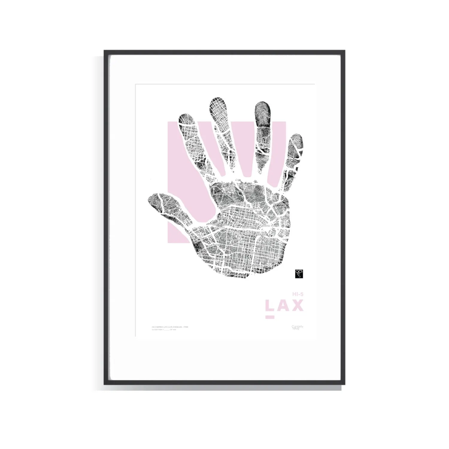 Hi-Five Series Lax A3 Limited Edition Print - Pink