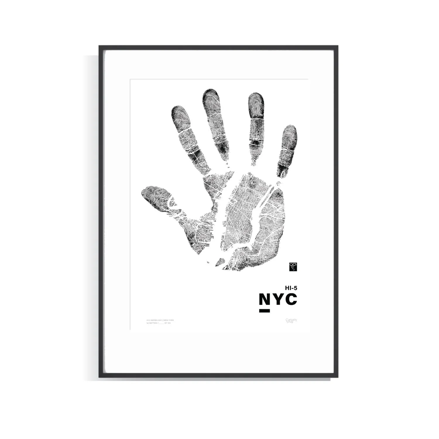 Hi-Five Series Nyc A3 Limited Edition Print - Black