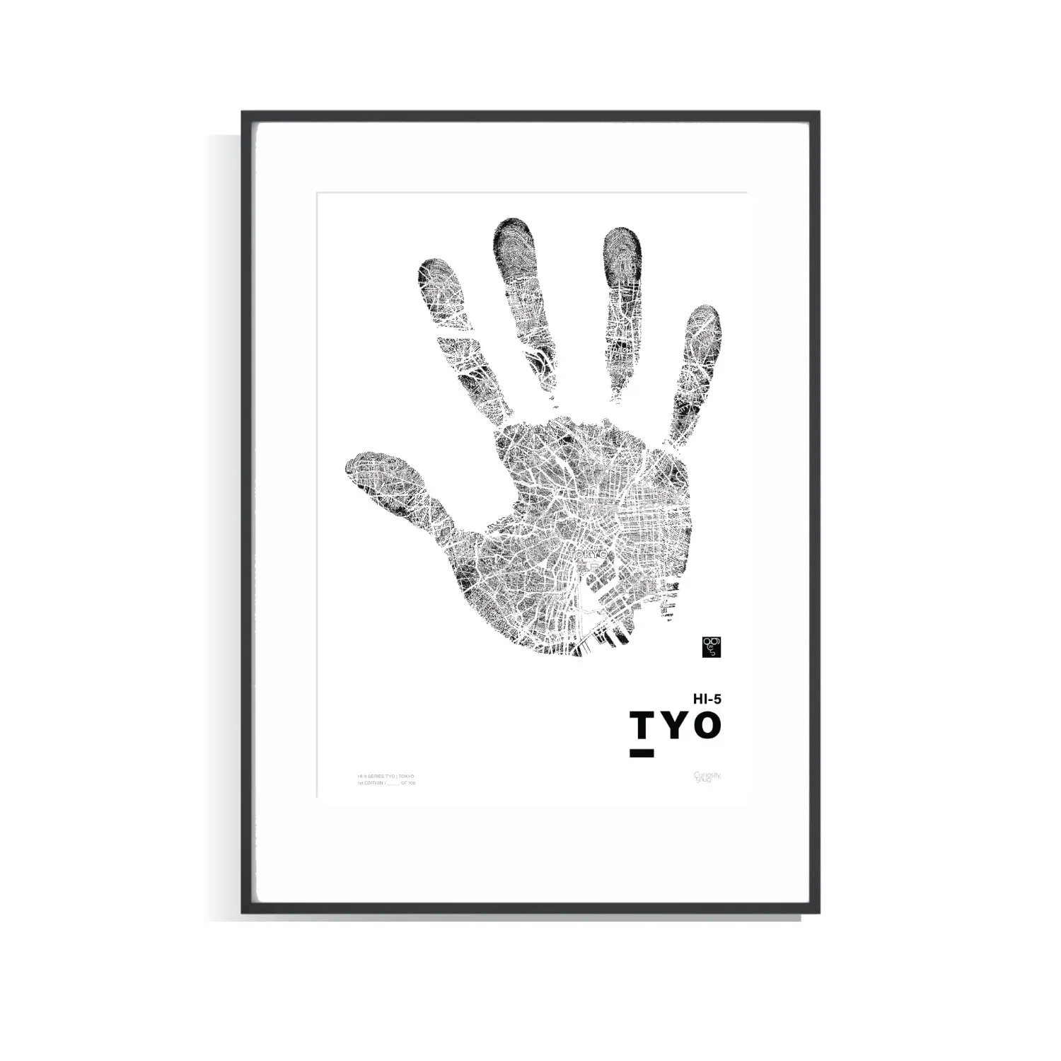 Hi-Five Series Tokyo A3 Limited Edition Print - Black