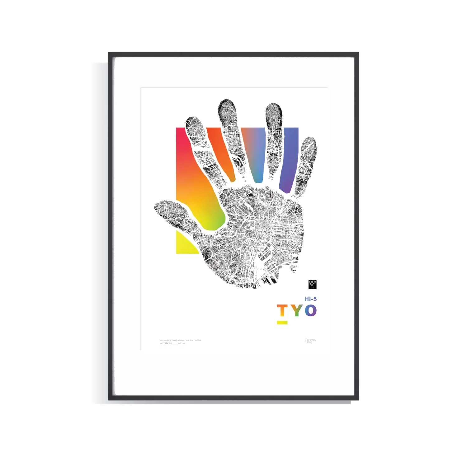 Hi-Five Series Tokyo A3 Limited Edition Print - Multi-Colour