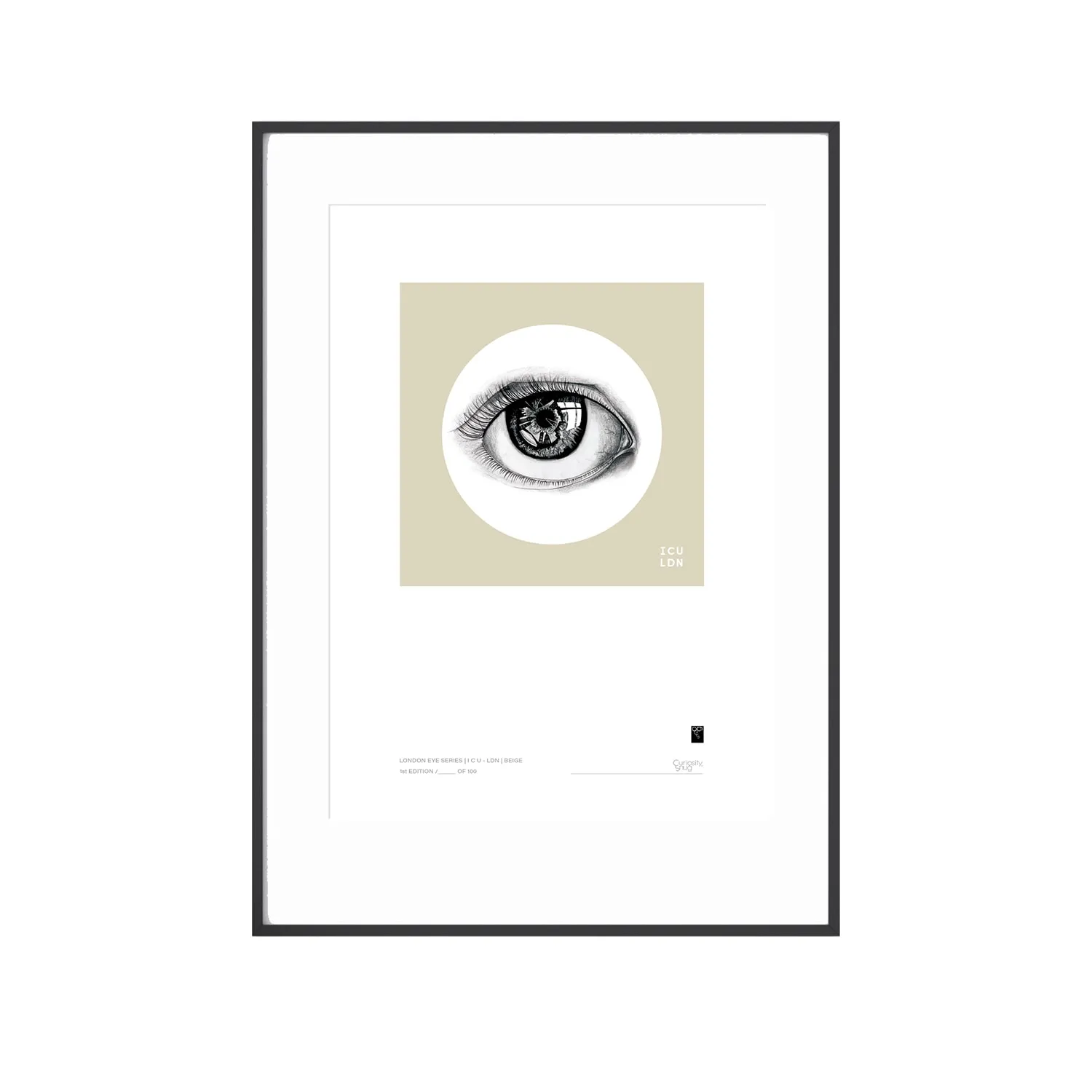 London Eye Series I C U L D N Art Print - Beige image
