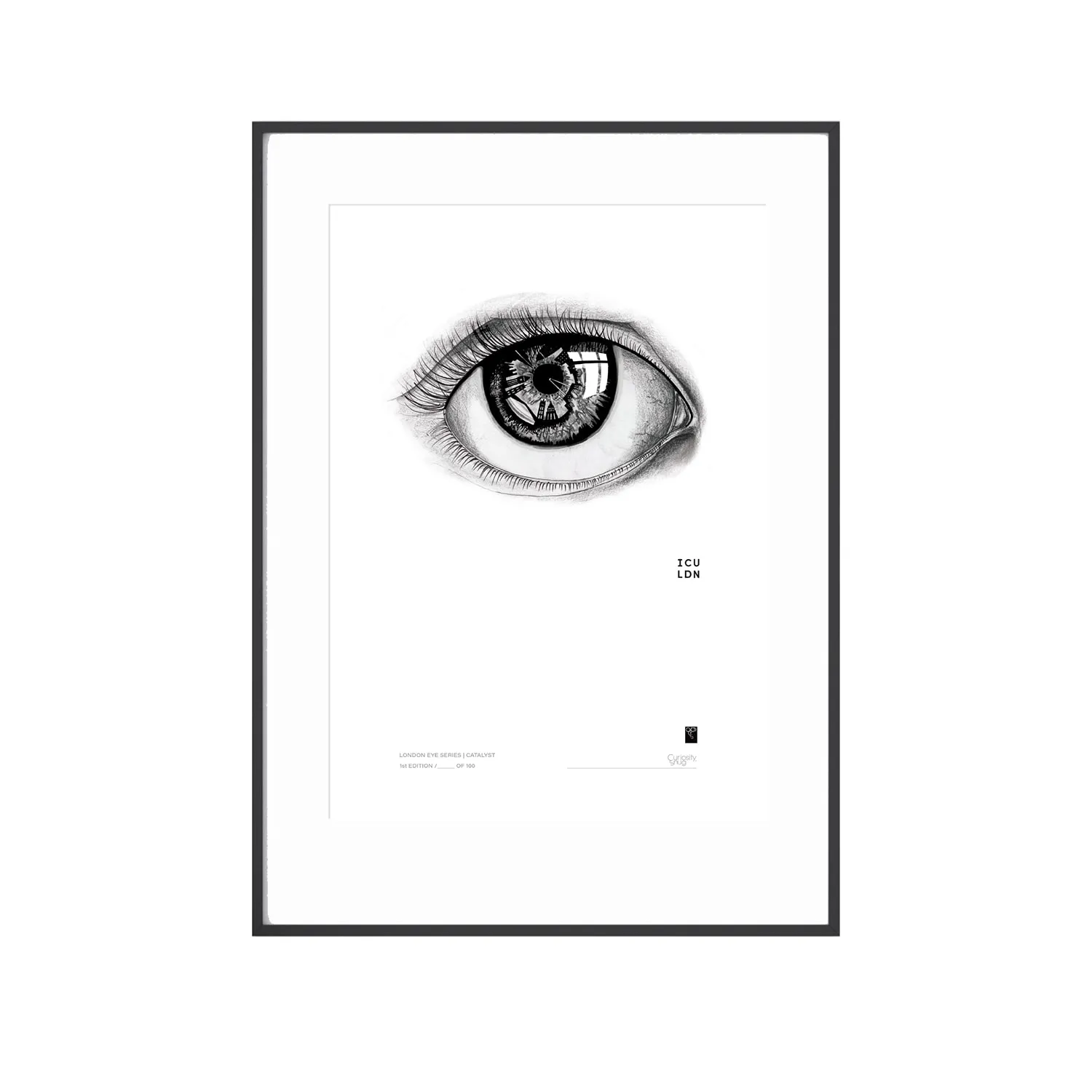 London Eye Series The Catalyst Art Print - White image