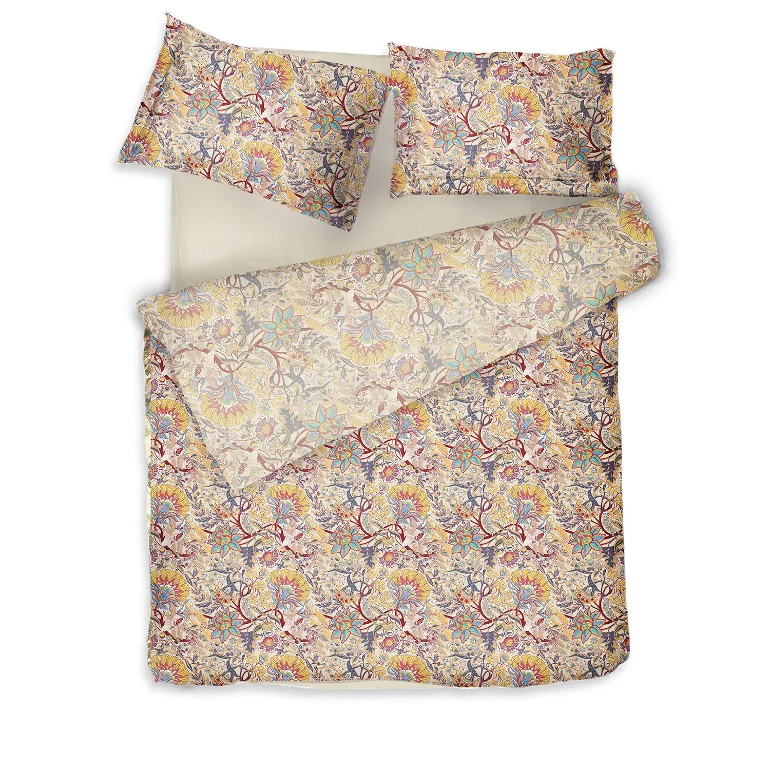 Boho King Sateen Bed Linen Set - Cotton