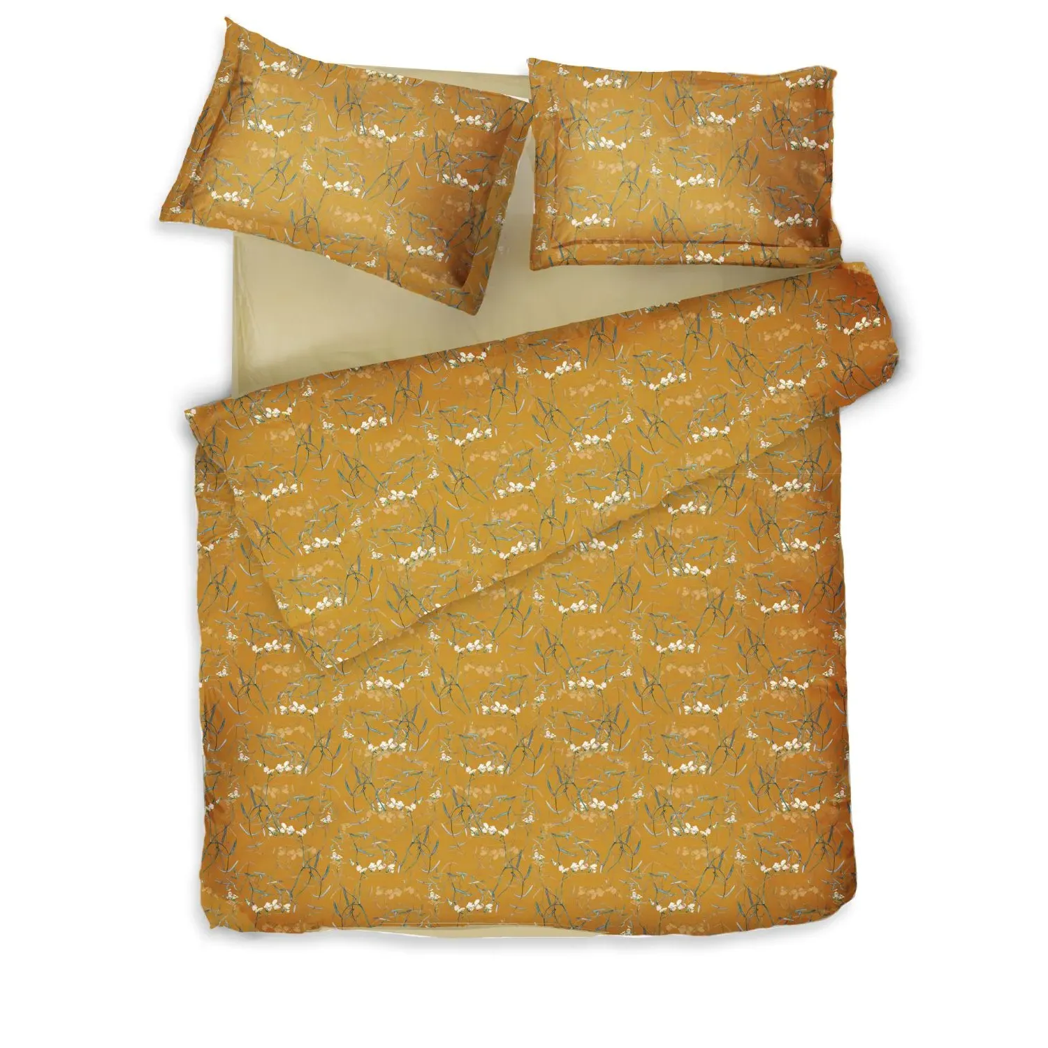 Cotton Bedding Set Dreamy Ochre - Ochre image