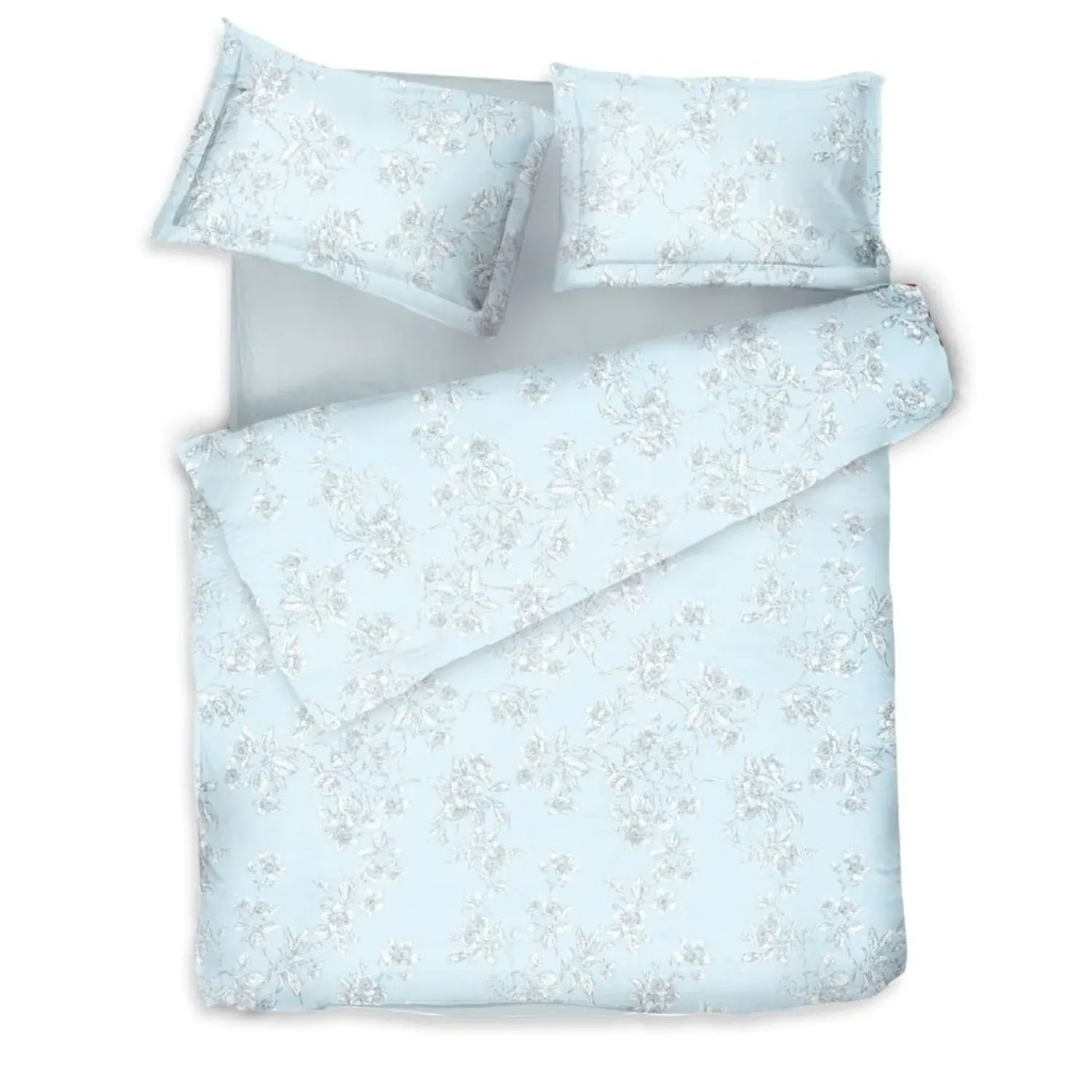 Eden Single Bedding Set - Light Blue, Cotton Sateen