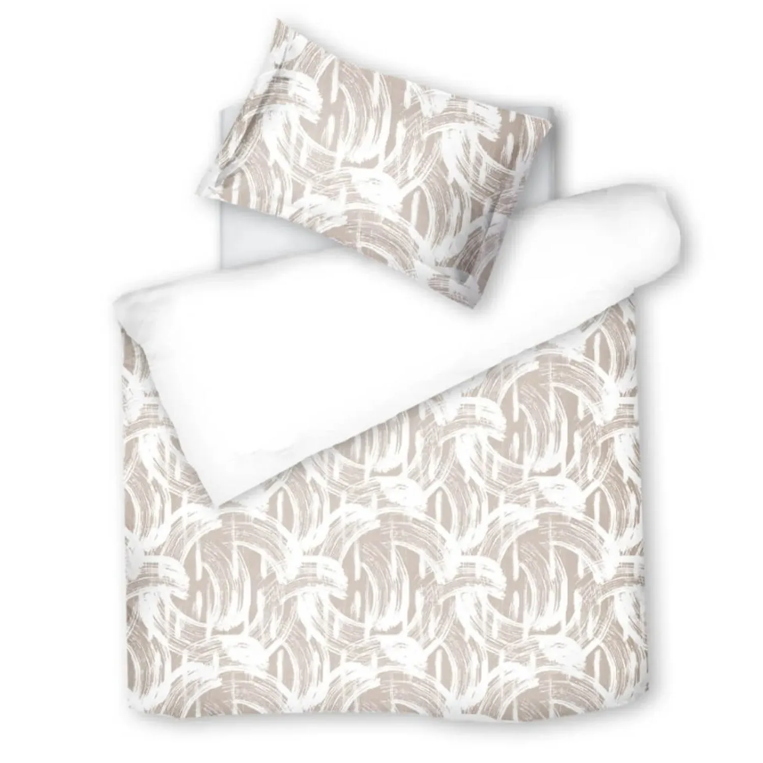 Jazz Single Bedding Set - Almond, Cotton Sateen