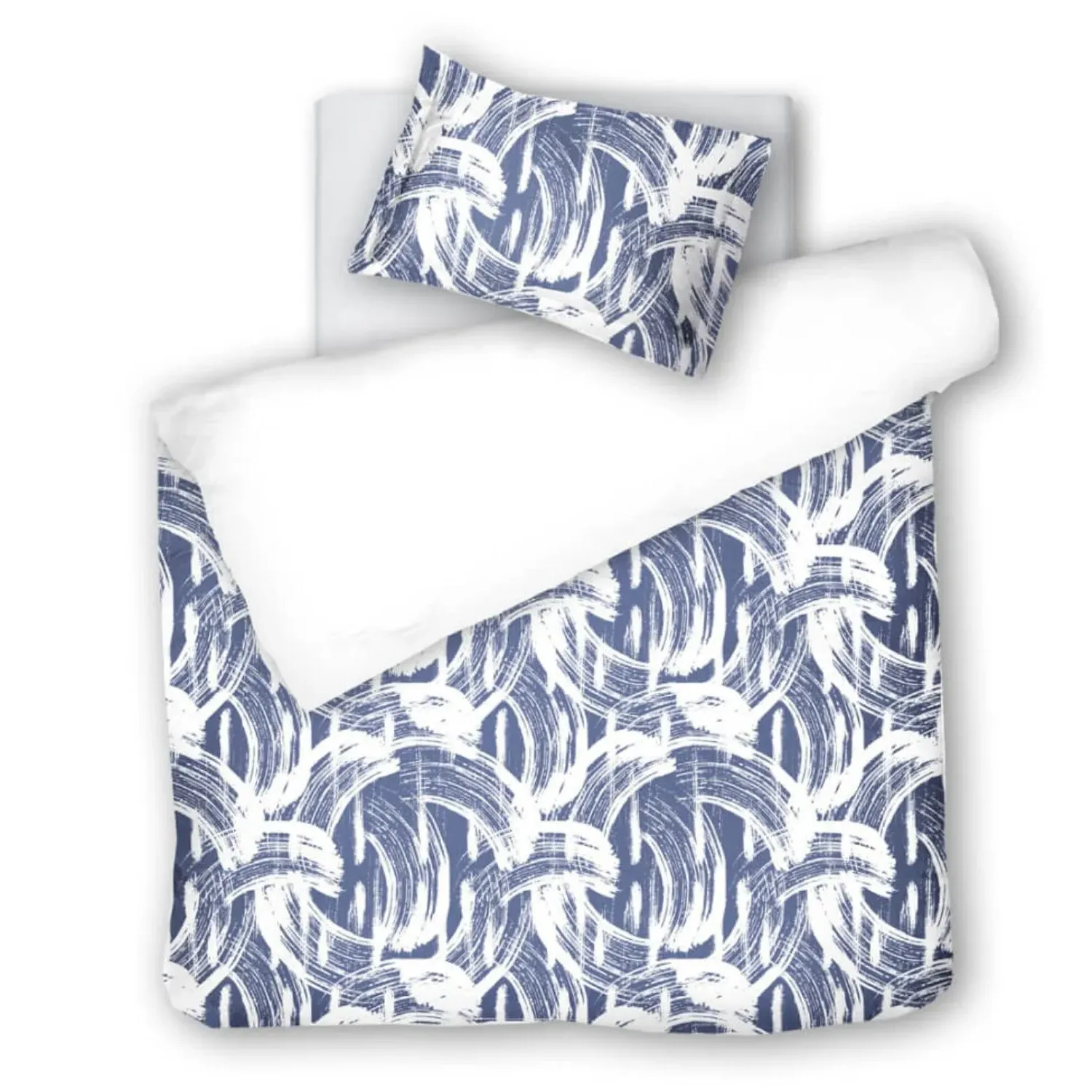 Jazz Single Bedding Set - Blue, Cotton Sateen