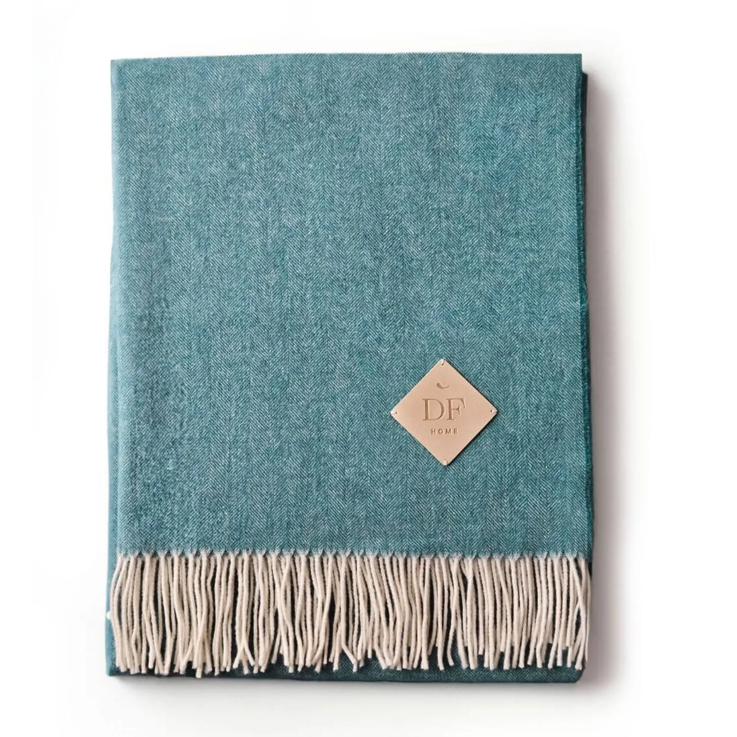 Kashwool Throw - Electric Blue, Merino Wool