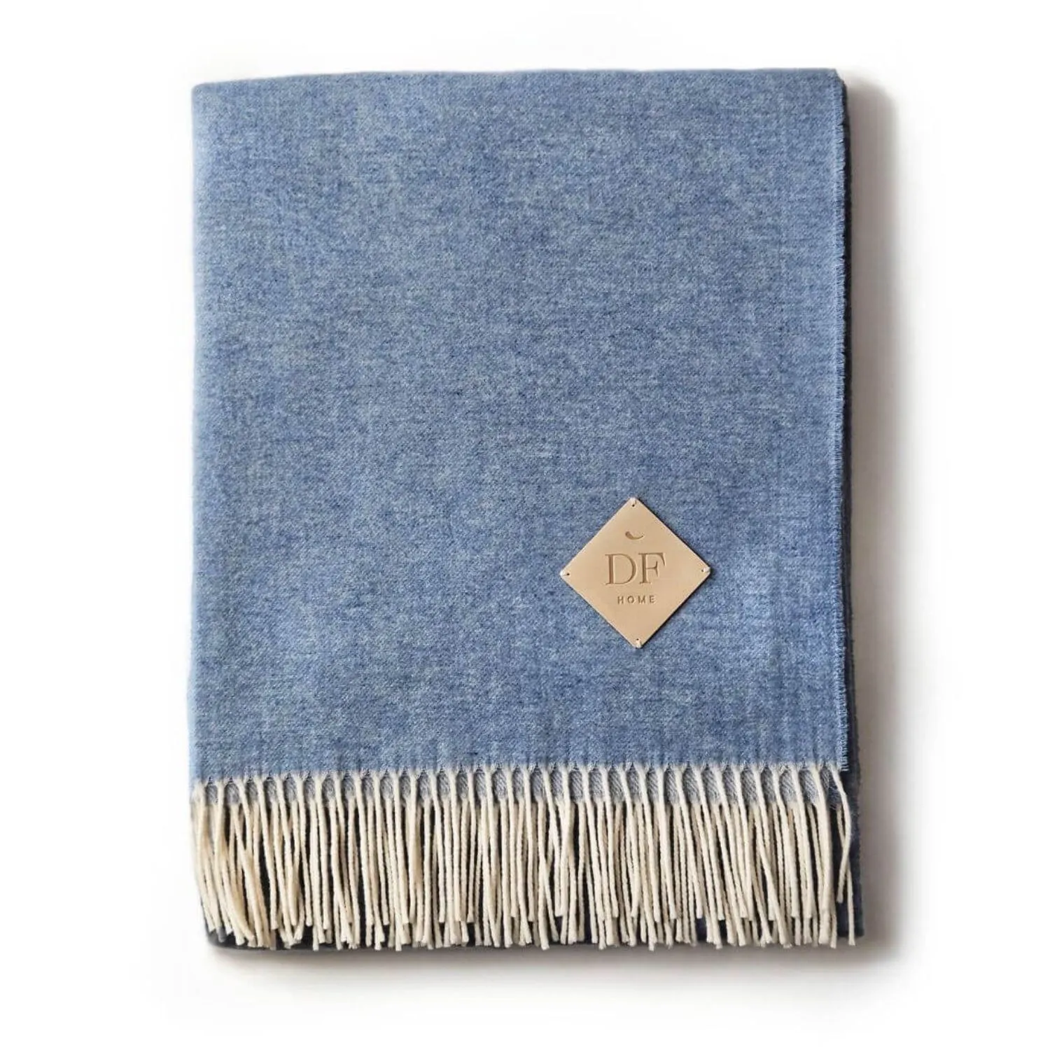 Kashwool Throw - Light Blue, Merino Wool