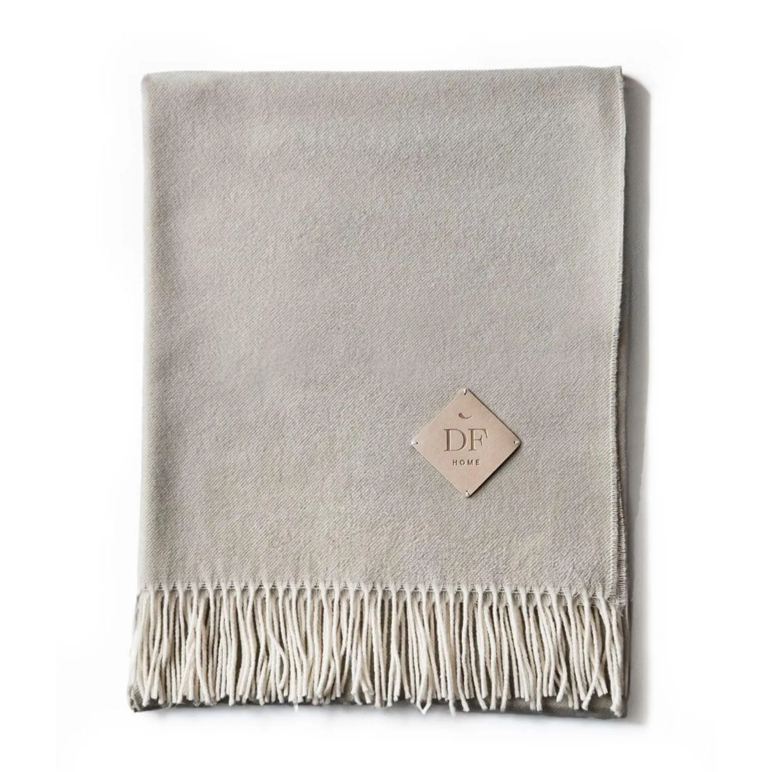 Kashwool Throw - Light Grey, Merino Wool