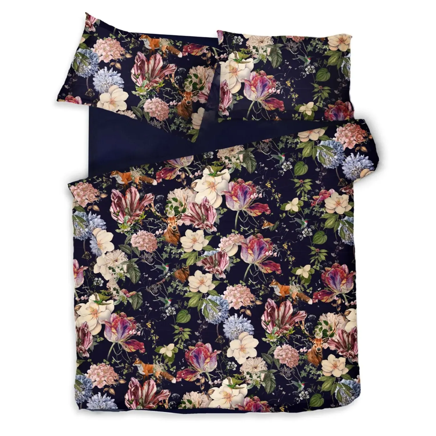 Magic Garden Single Bedding Set - Blue, Cotton Sateen