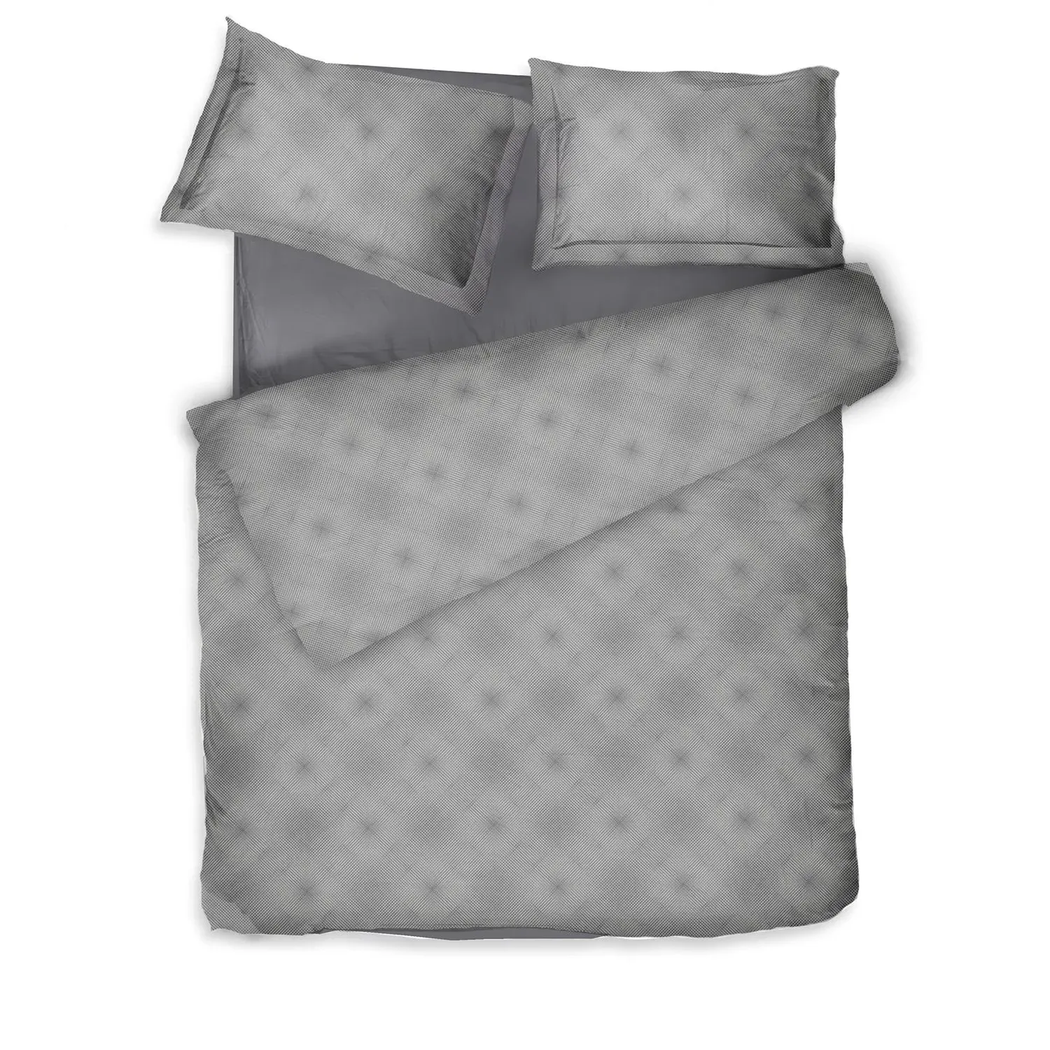 Mirage Double Sateen Bed Linen Set - Grey, Cotton
