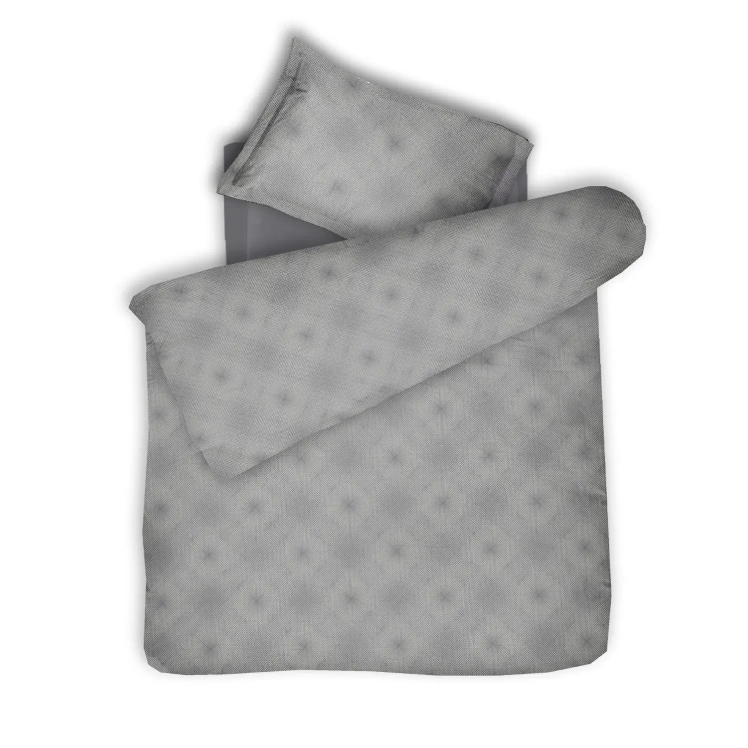 Mirage Single Sateen Bed Linen Set - Grey, Cotton