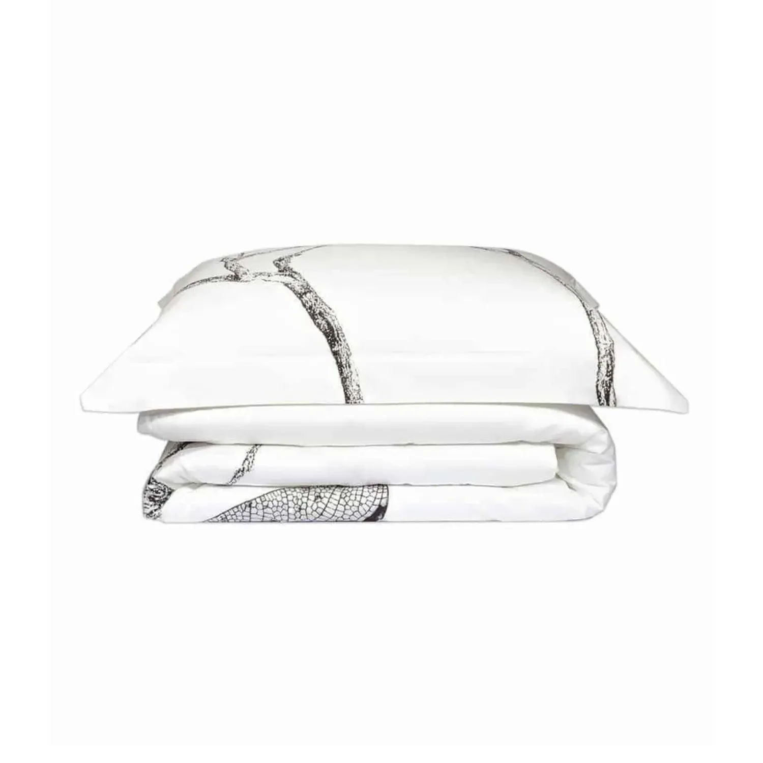 Muse Twin Bedding Set - White, Cotton Sateen