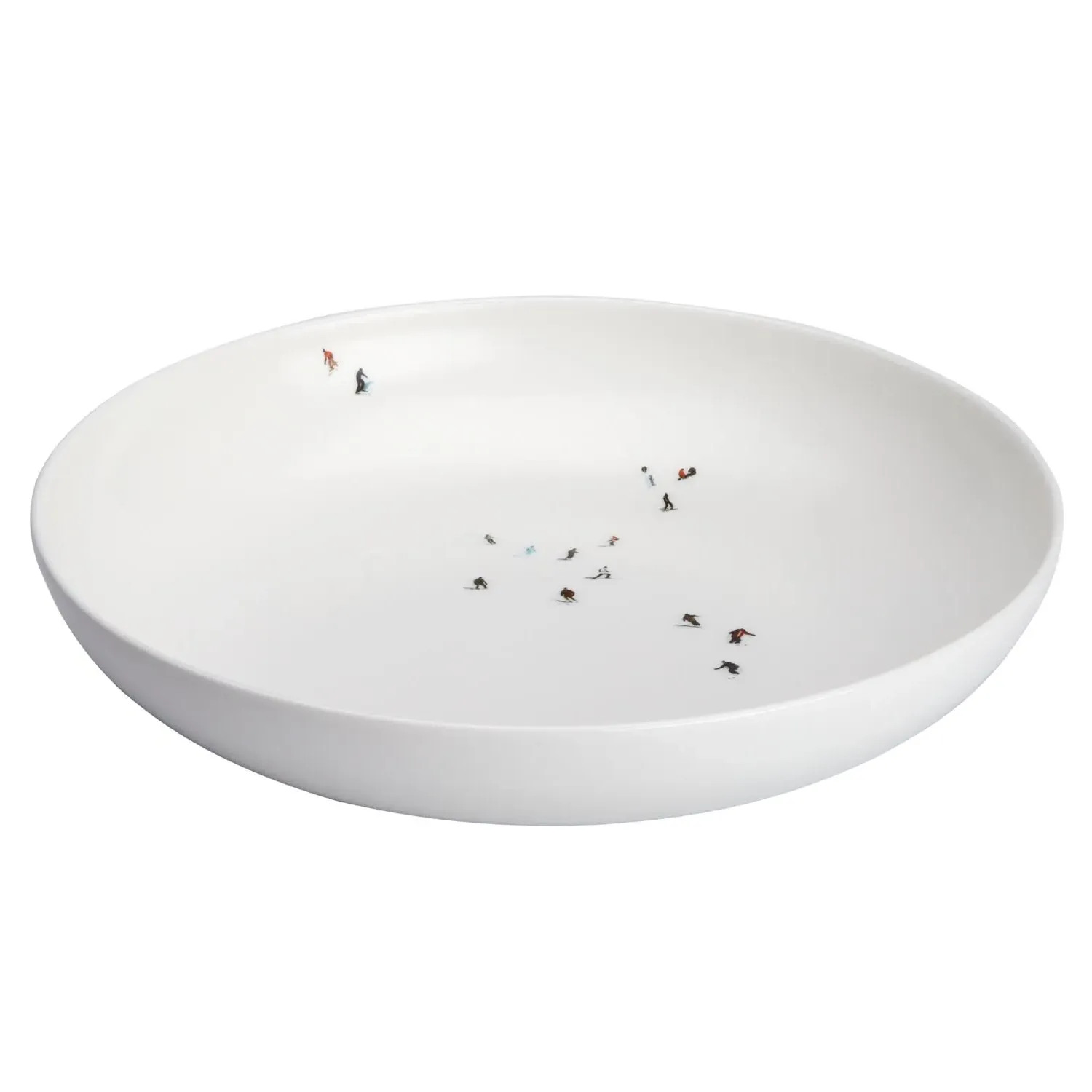 Skier Coupe Bowl - White, Bone China