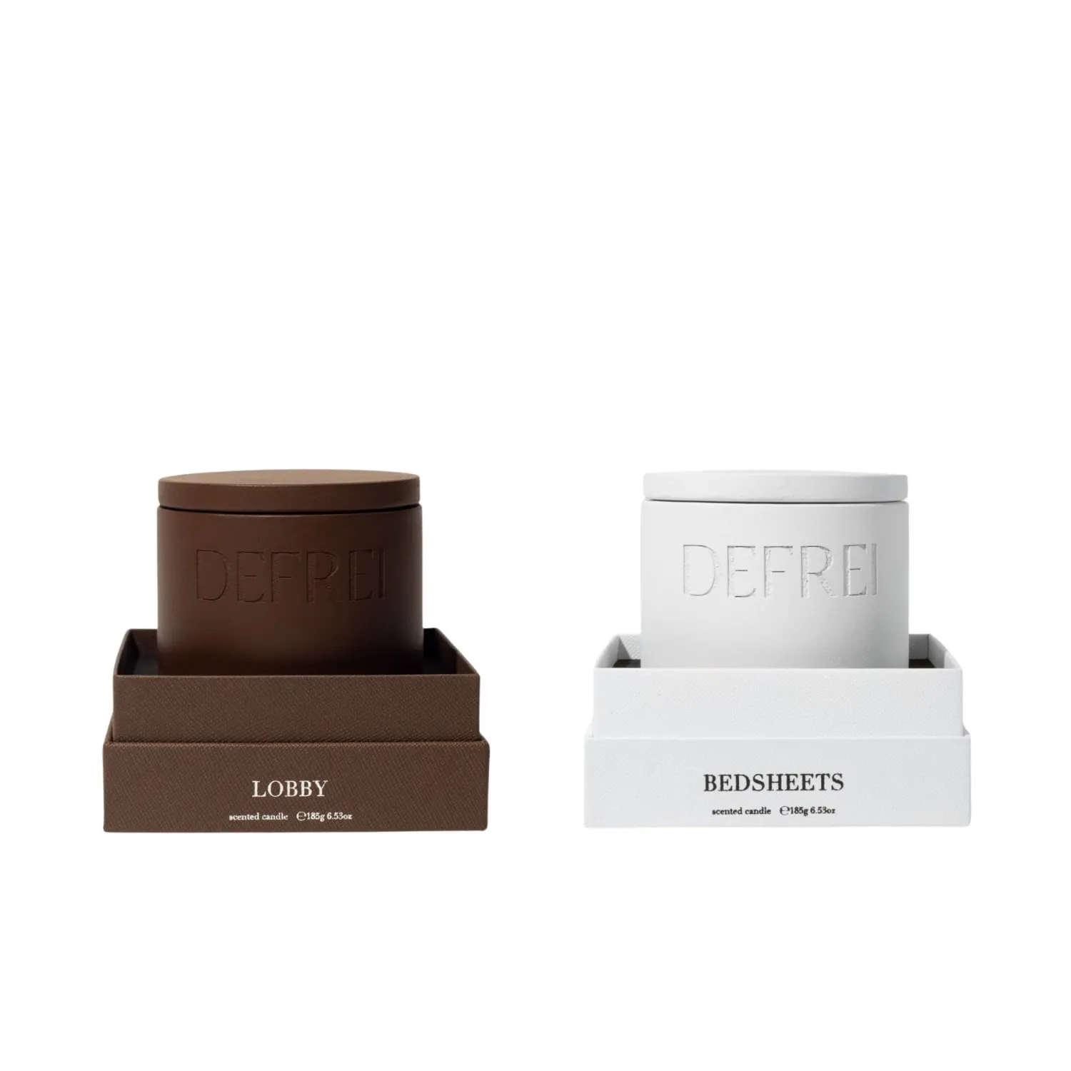 Hotel Duo Candle Gift Set - White, Concrete image
