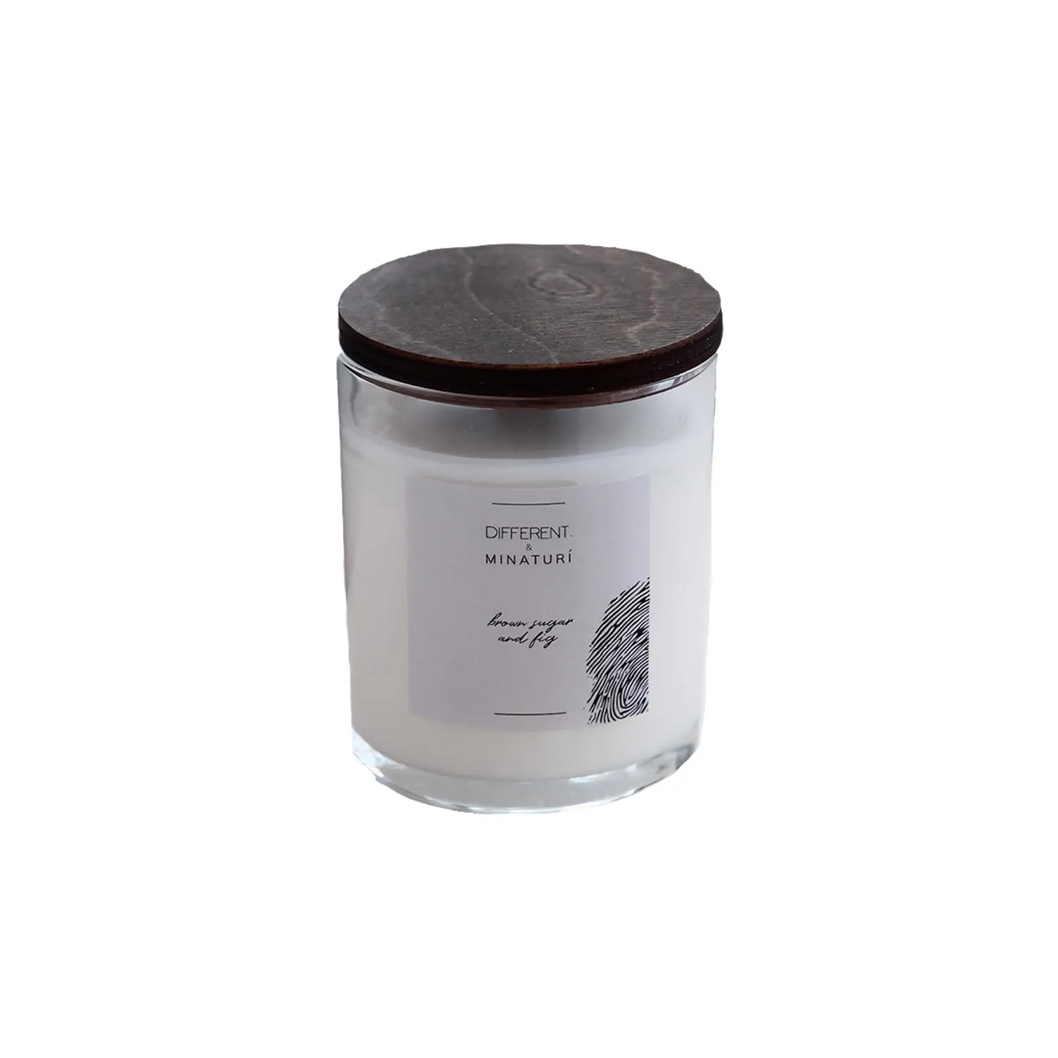 Hidden Message Candle Brown Sugar & Figs - White, Soy Wax image