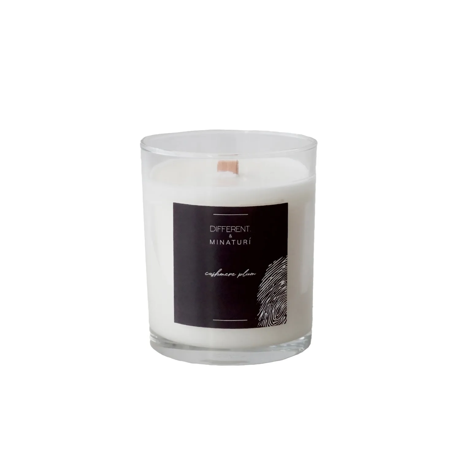 Hidden Message Candle Cashmere Plum - Black, Soy Wax