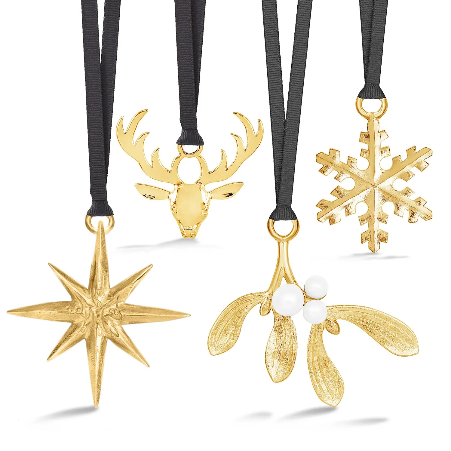 Winter Wonderland Christmas Decoration Set - Gold image