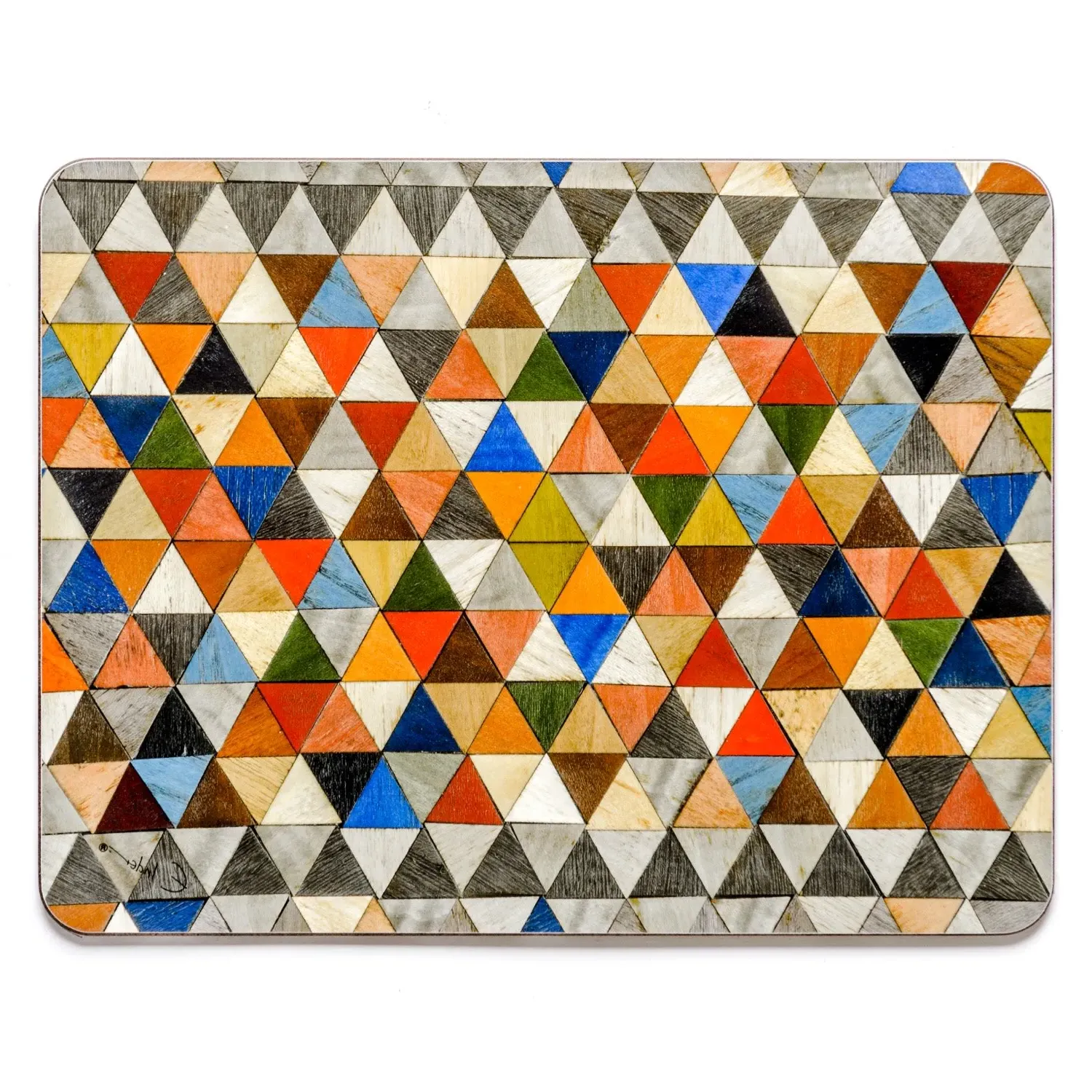 Harlequin Set of Four Placemats Mosaic Design - Multicoloured image
