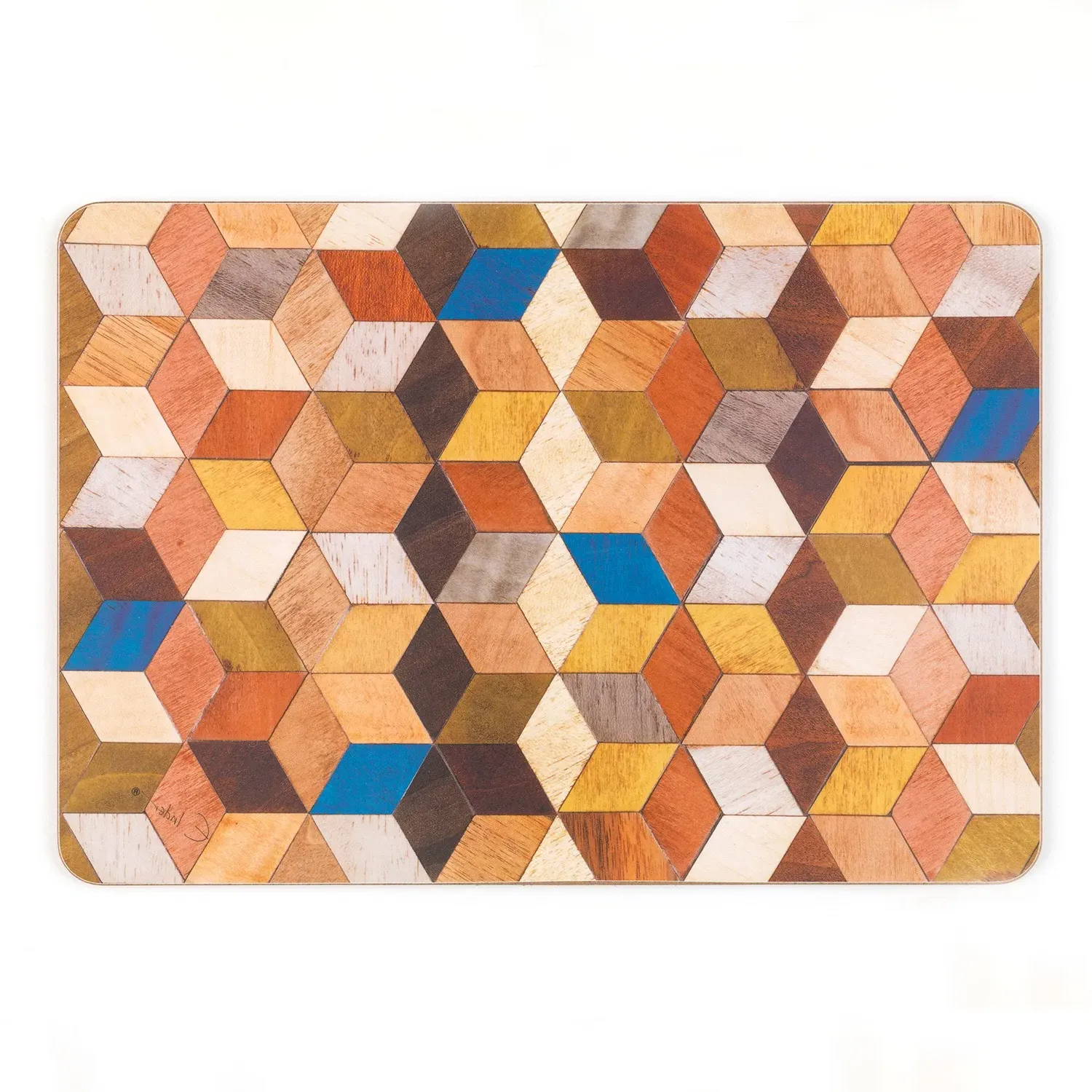 Leo Large Placemats Set of 4 - Blue, Eucalyptus