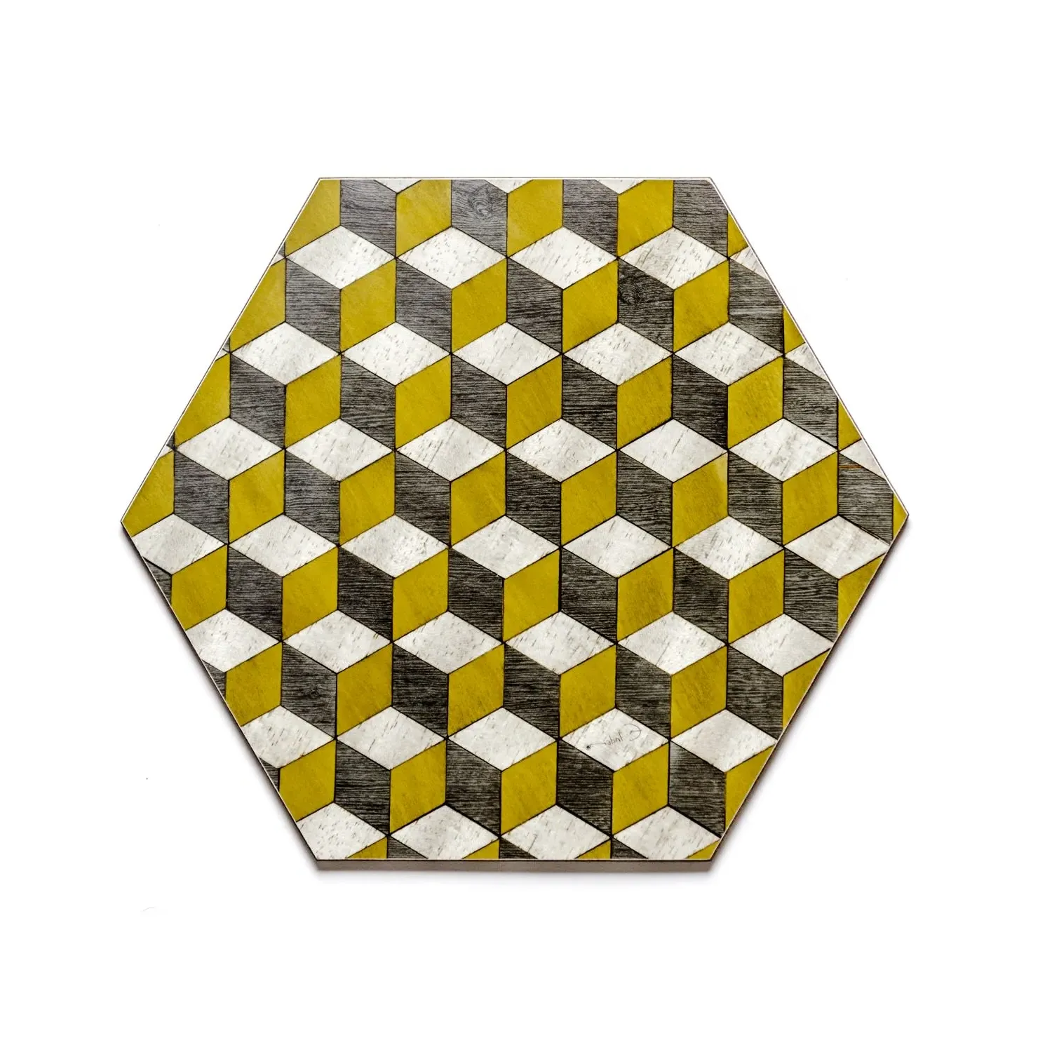 Small Placemats Set of 4 - Mustard Yellow, Melamine image