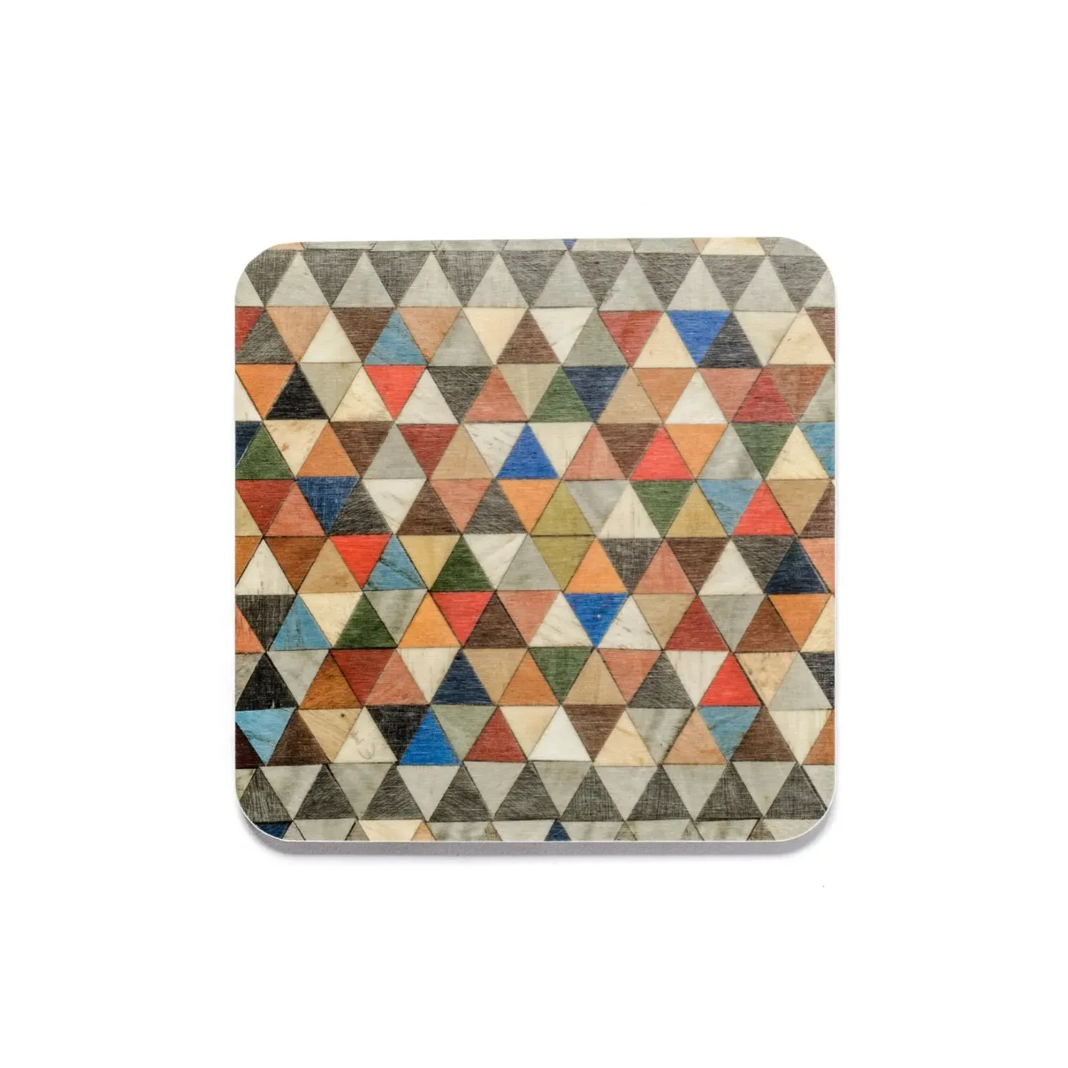 Square Coaster Set - Red, Eucalyptus