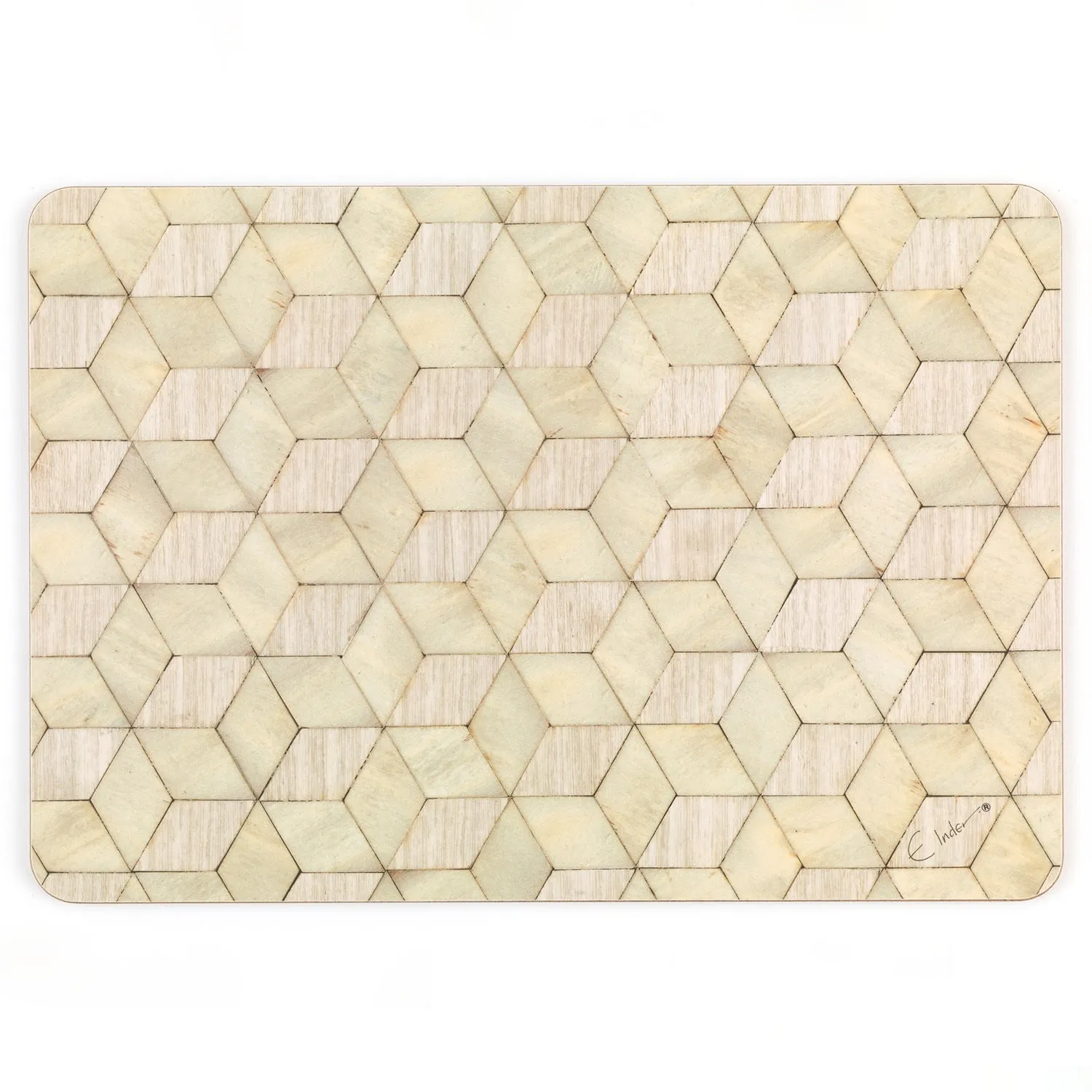 Waldorf Extra Large Placemats Set of 2 - Green/Grey, Melamine image