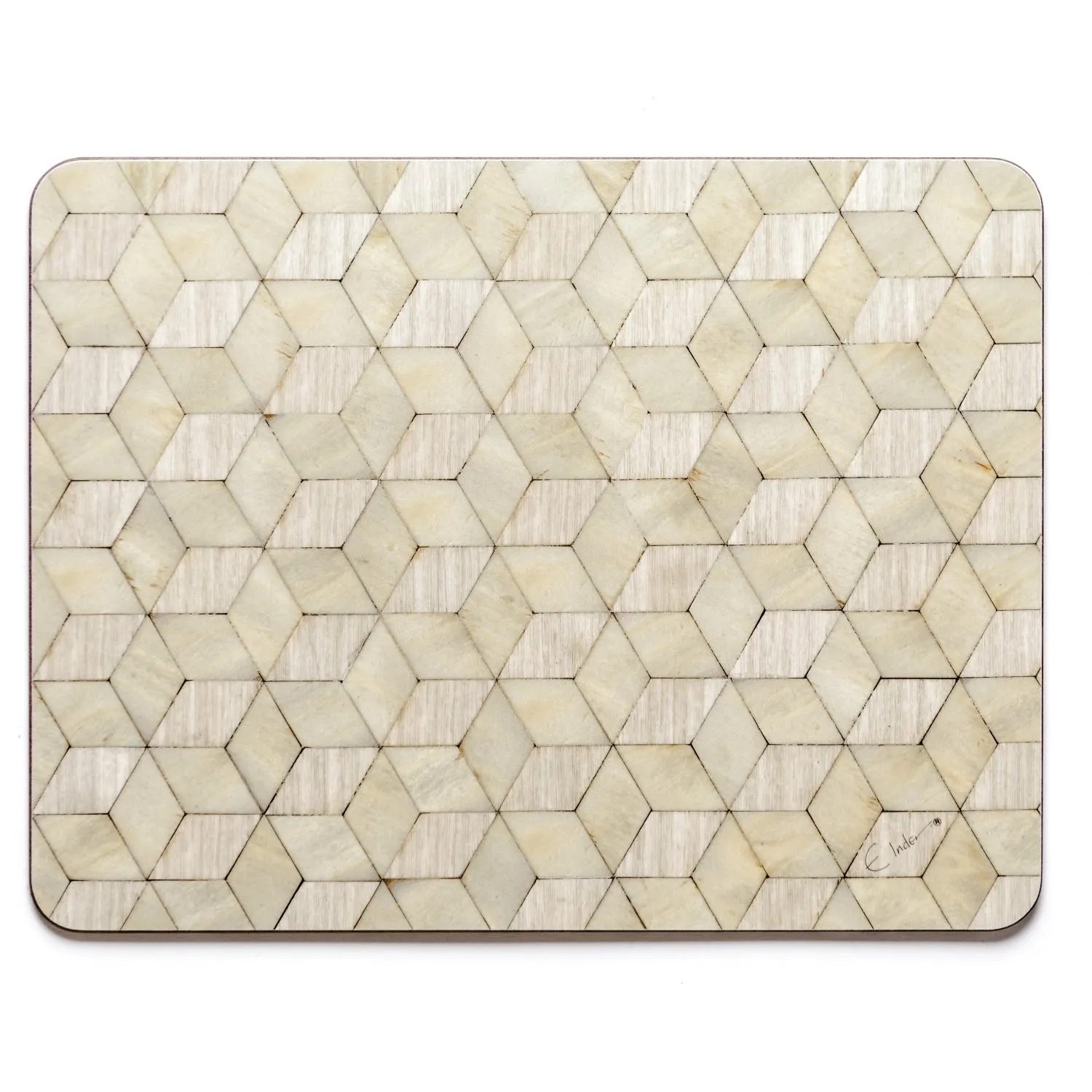 Waldorf Set of Four Placemats Heat Resistant - Green/Grey