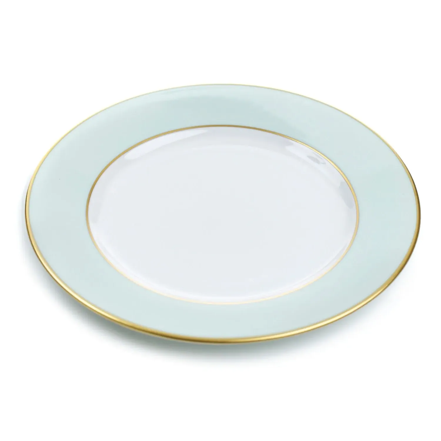 Cake Plate - Green, Porcelain image